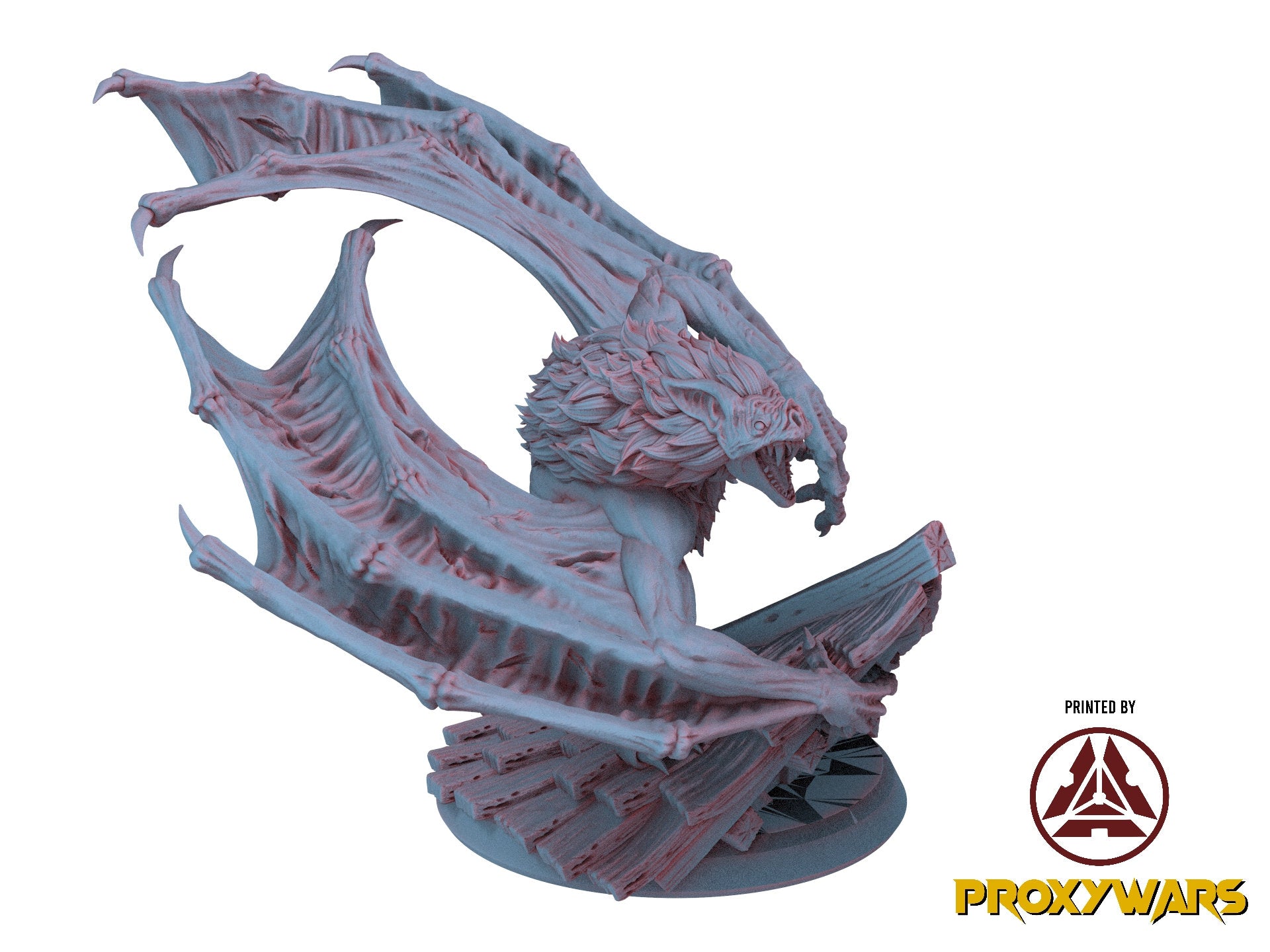 The Court Blood - Enemy - Draconic Bat (75 mm), creatures of darkness, Ennemy, Flesh of Gods, for Wargames, Dungeons & Dragons TTRPG