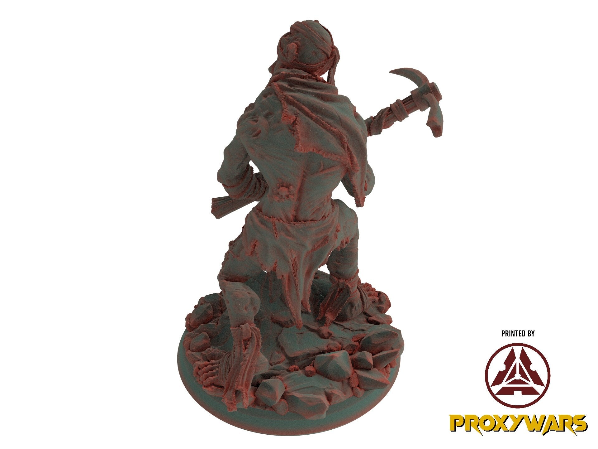 The Court Blood - Enemy - Mutant Miner (25 mm), chaos and carnage, Ennemy, Flesh of Gods, for Wargames, Dungeons & Dragons TTRPG