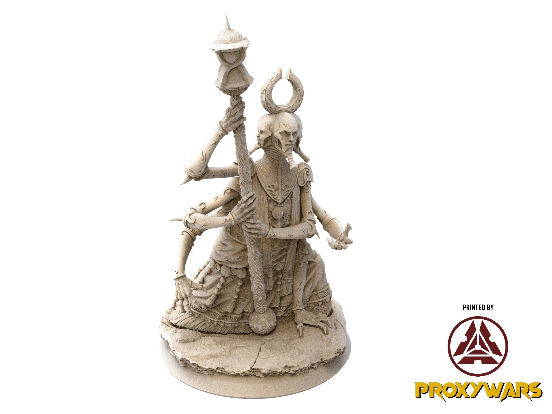 The Time Abyss - Bust - Elisen, The Clairvoyant, Light and darkness, Flesh of Gods, for Wargames, Dungeons & Dragons TTRPG