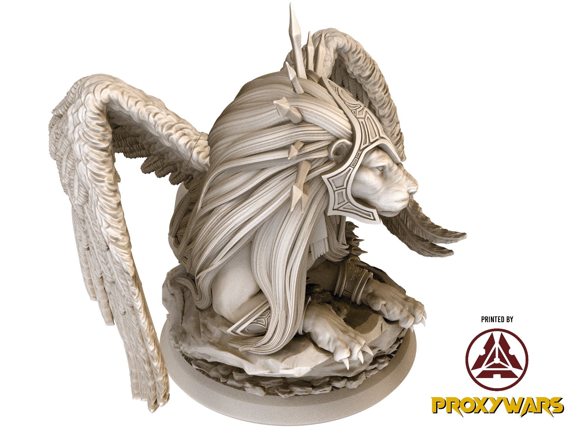 The Time Abyss - Enemy - Gynosphinx (50 mm), Light and darkness, Flesh of Gods, for Wargames, Dungeons & Dragons TTRPG