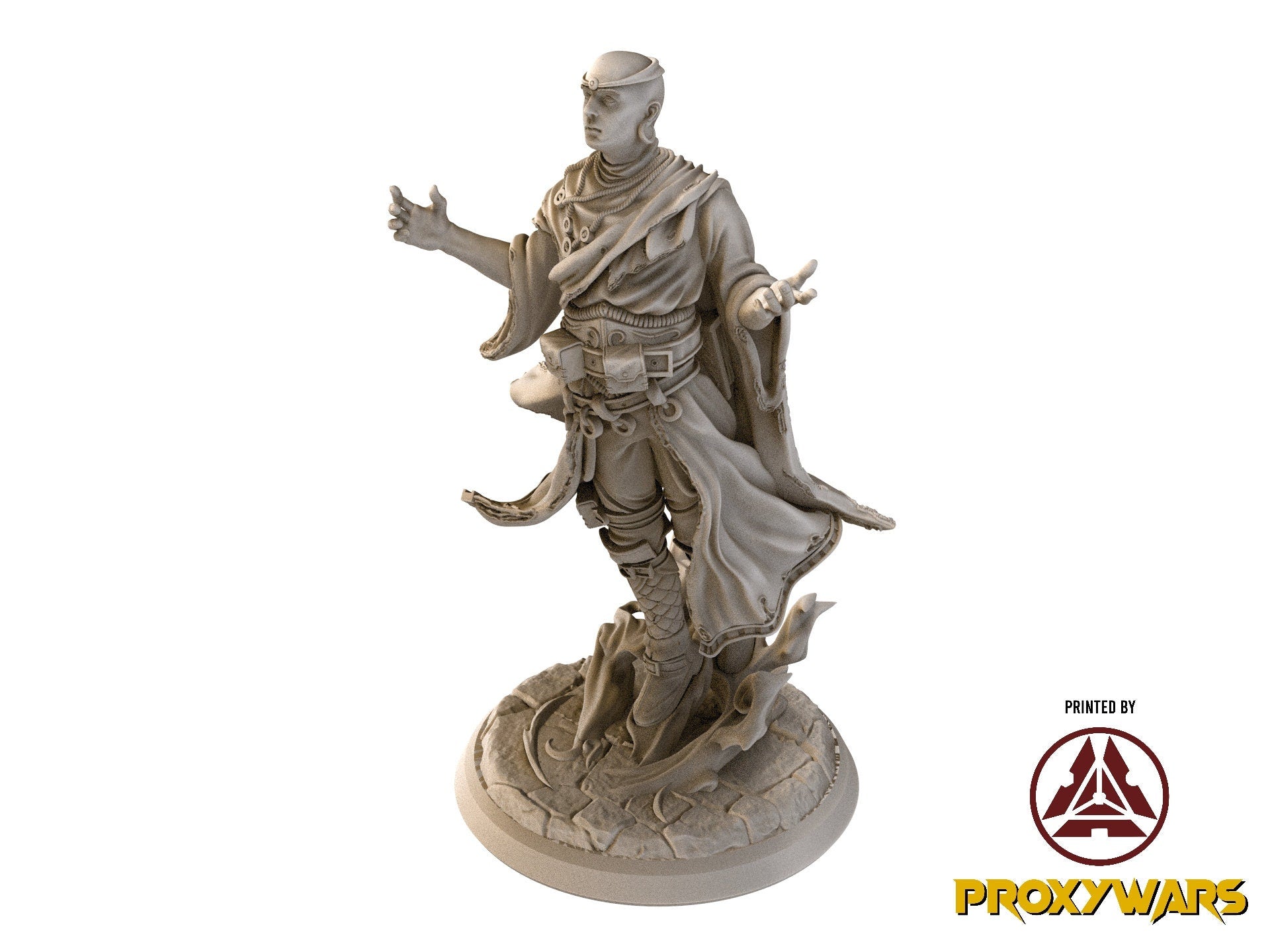 The Time Abyss - Hero - Alenia, Human Psion (75 mm), Light and darkness, Flesh of Gods, for Wargames, Dungeons & Dragons TTRPG