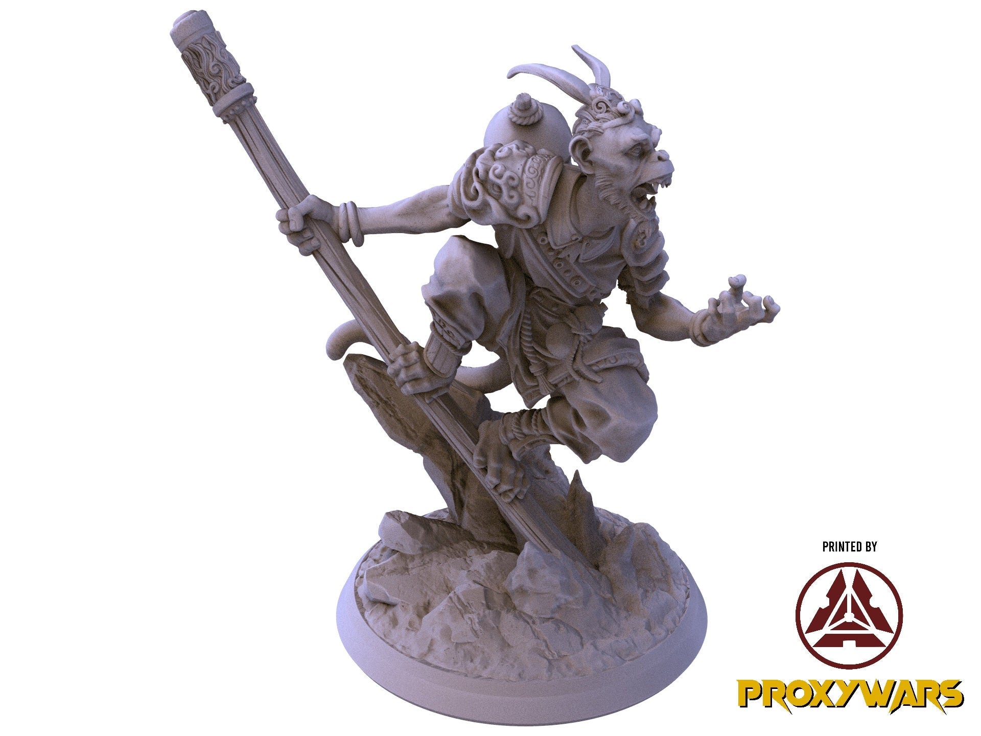 The Crimson Calamity - Boss - Kyera, Dragon Rider (75 mm), Flesh of Gods, for Wargames, Dungeons & Dragons TTRPG