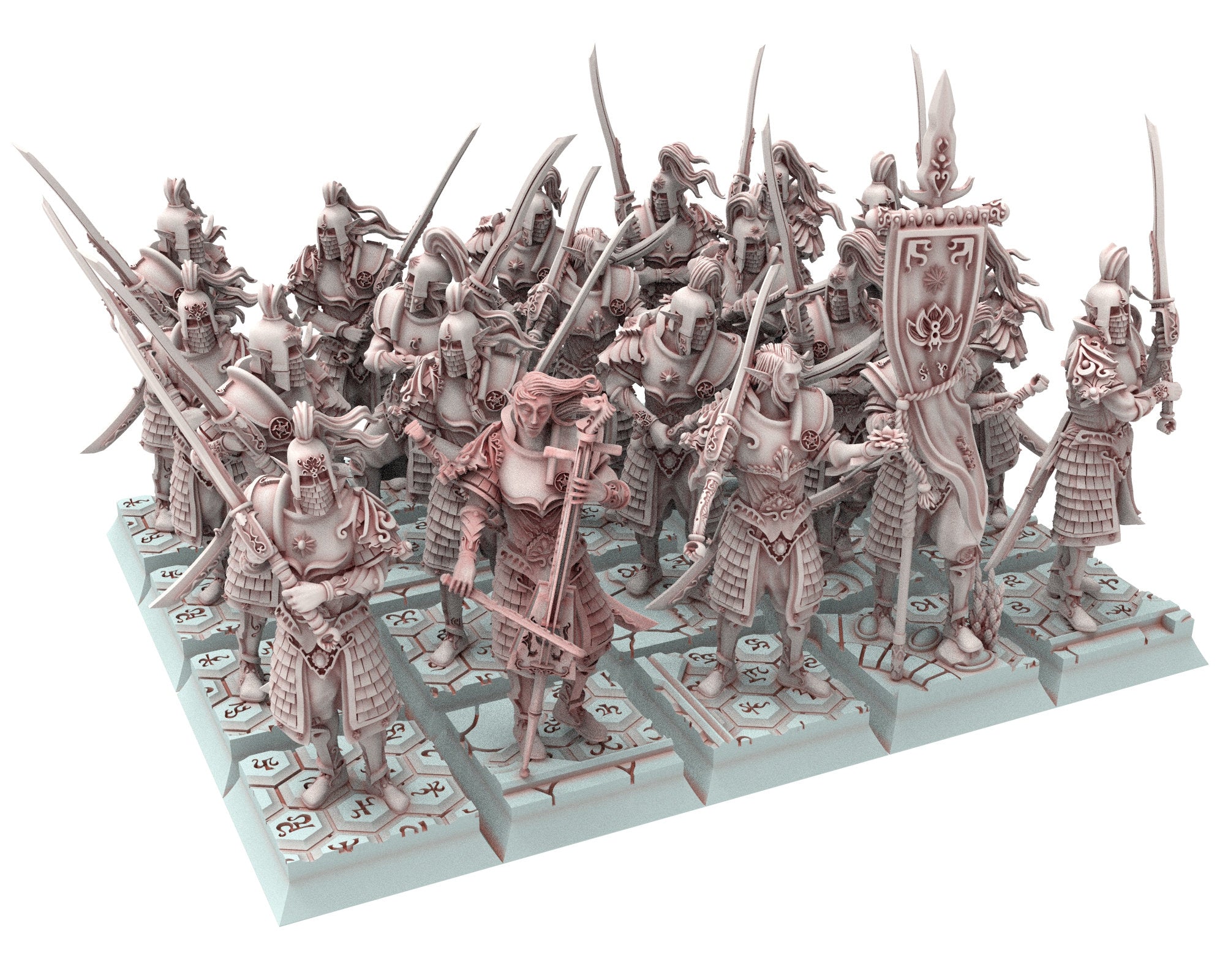 Hight Elves - 28mm Sword Master Elite, Fantasy elves, Insular Kingdom usable for 9th Age, Fantasy Battle, Oldhammer, King of war, D&D