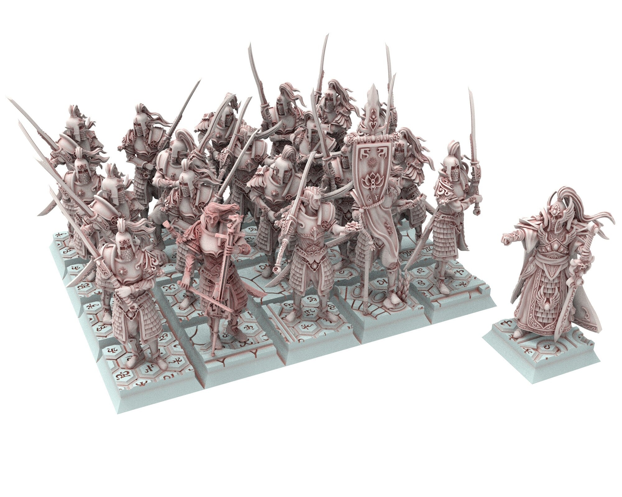 Hight Elves - 28mm Sword Masters, Fantasy elves, Insular Kingdom usable for 9th Age, Fantasy Battle, Oldhammer, King of war, D&D