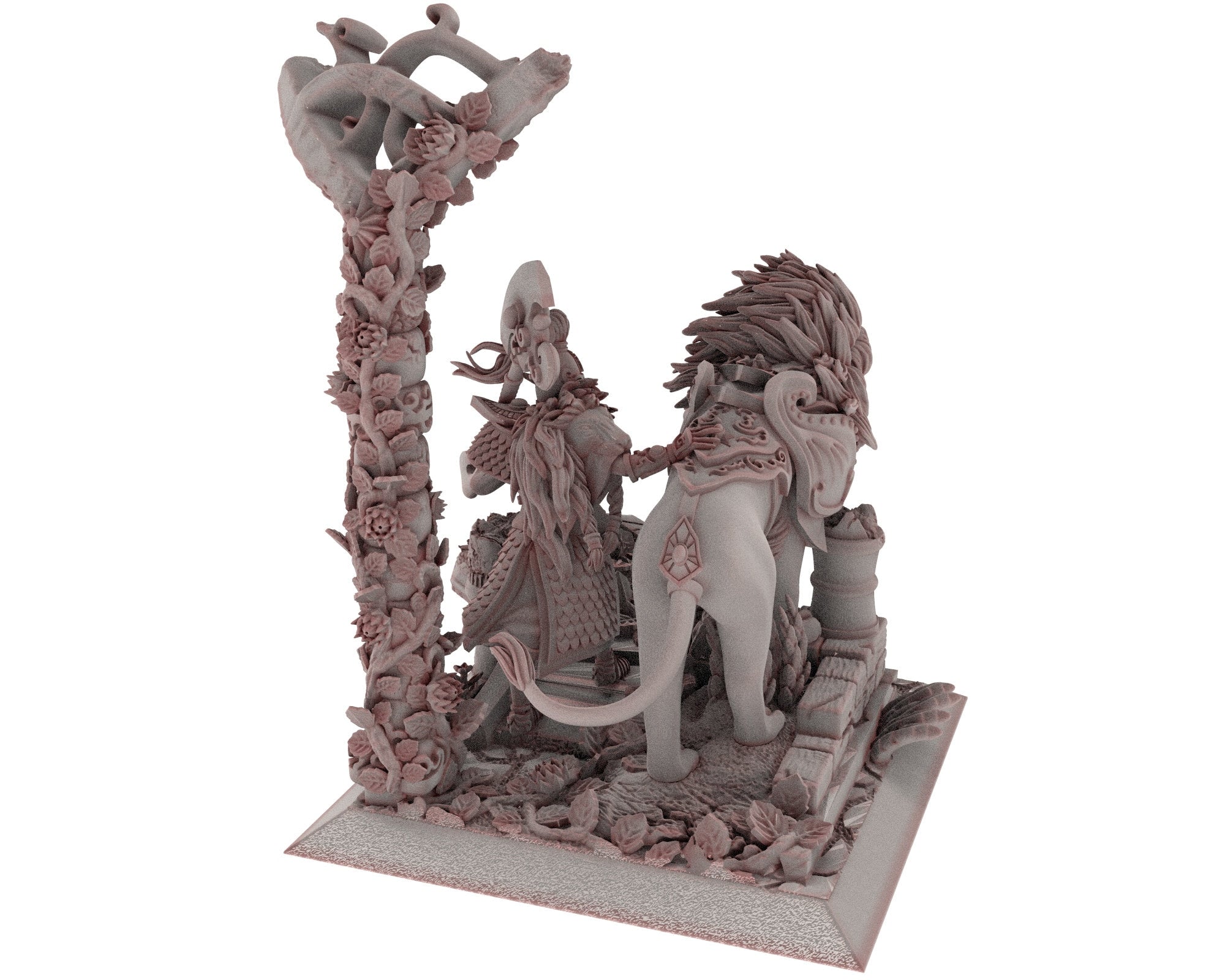 Hight Elves - 28mm Lion Guard Diorama 50/40mm, Fantasy elf, Insular Kingdom usable for 9th Age, Fantasy Battle, Oldhammer, King of war, D&D