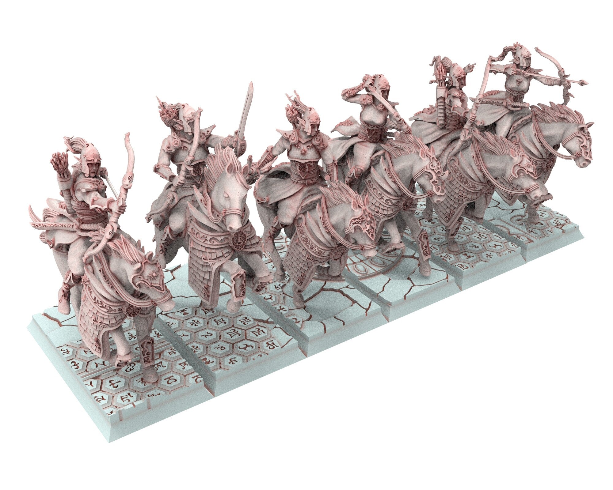 Hight Elves - 32mm Fast Cavalry Light Riders, Fantasy elves, Insular Kingdom usable for 9th Age, Fantasy Battle, Oldhammer, King of war, D&D