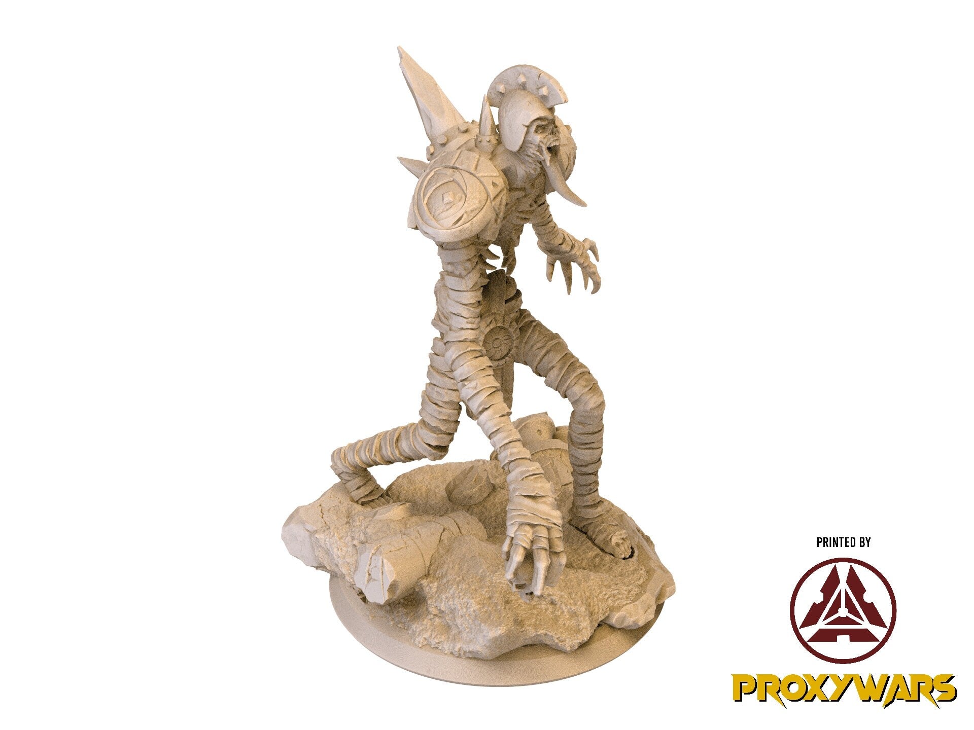 The Silent Sands - Enemy - Buried Golem 02 (50 mm), Awakened Shadow Flesh of Gods, for Wargames, Dungeons & Dragons TTRPG