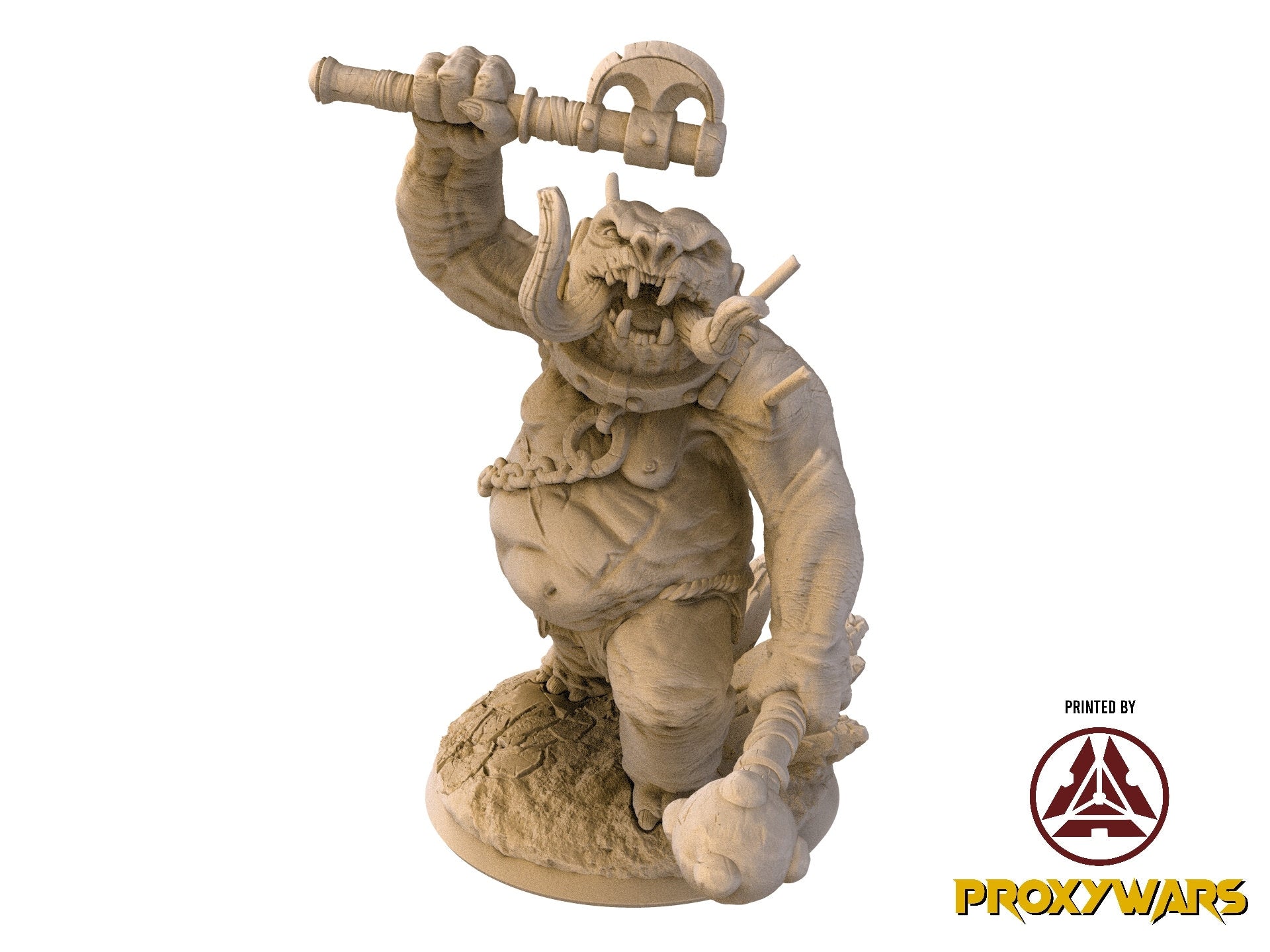 The Silent Sands - Enemy - Desert Troll (50 mm), Awakened Shadow Flesh of Gods, for Wargames, Dungeons & Dragons TTRPG