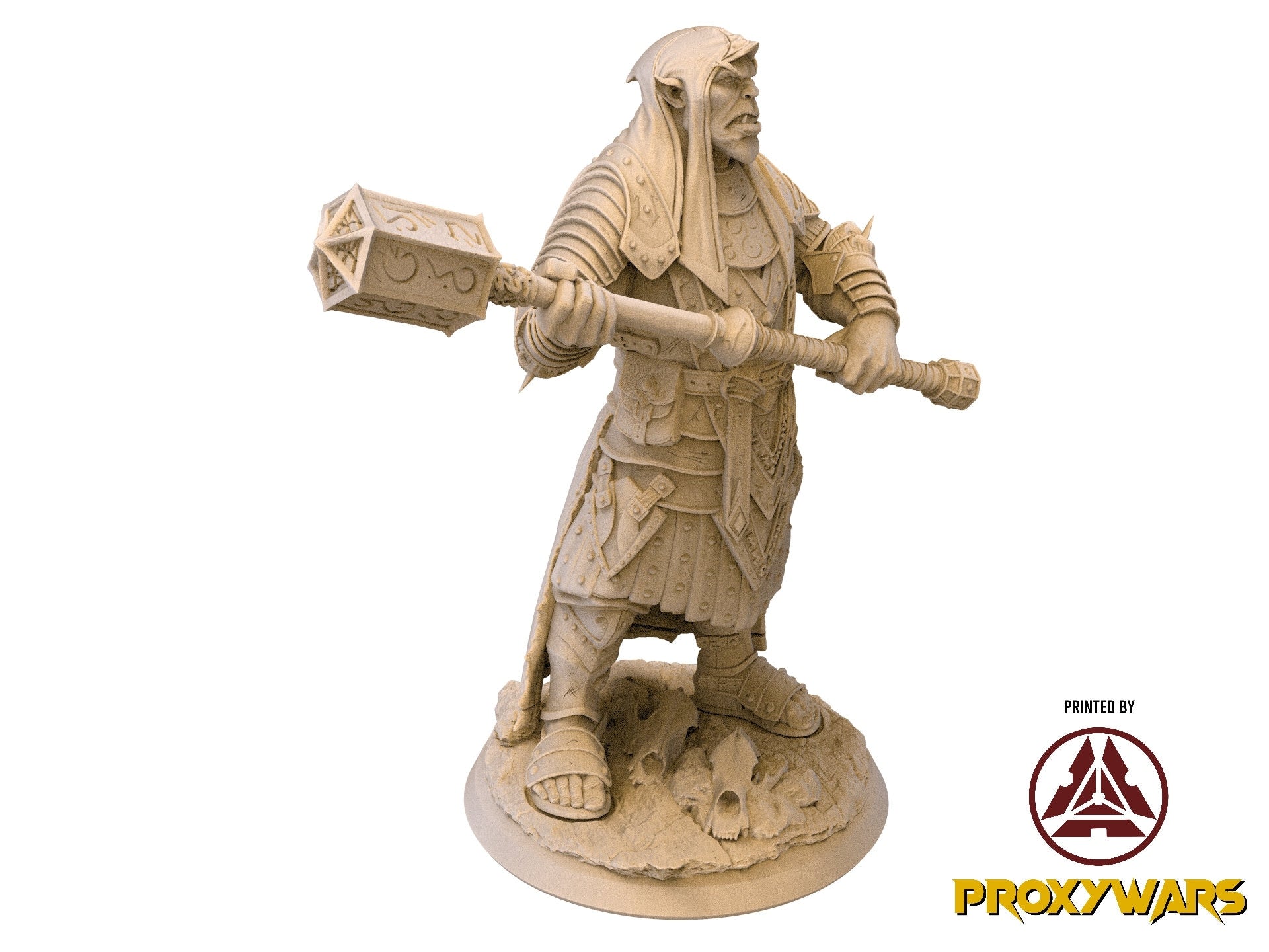 The Silent Sands - Hero - Verx, Hobgoblin Rune Knight (25 mm), Awakened Shadow Flesh of Gods, for Wargames, Dungeons & Dragons TTRPG