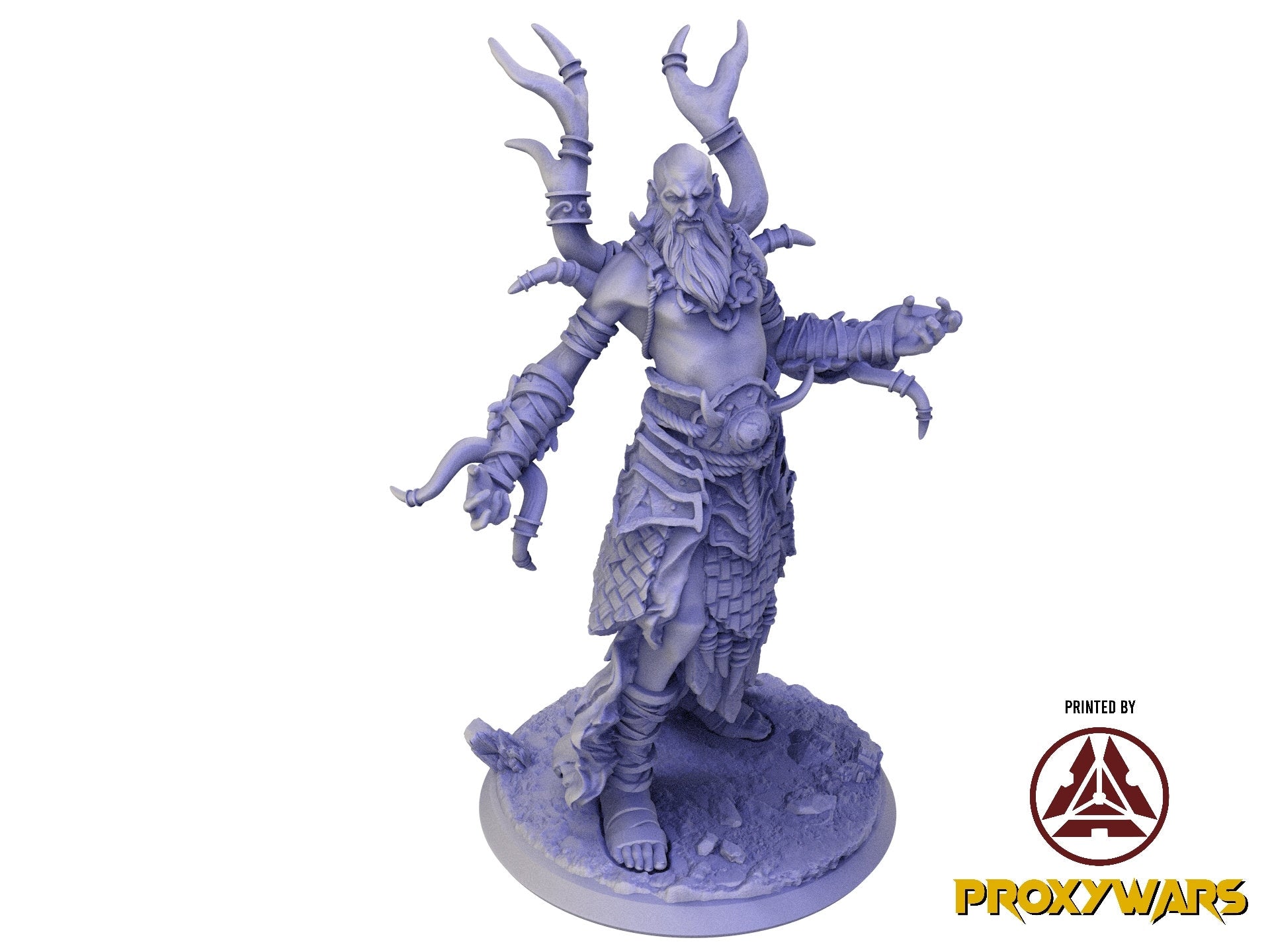 A Stormforged Heaven - Boss - Zetnir, The Curse Of The Storm (75 mm), quest for glory, Flesh of Gods, for Wargames, Dungeons & Dragons TTRPG