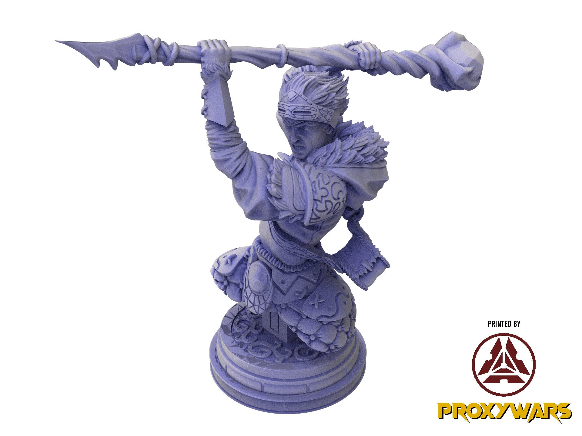 A Stormforged Heaven - Bust - Bjalnir, Thunderlord, quest for glory, Flesh of Gods, for Wargames, Dungeons & Dragons TTRPG