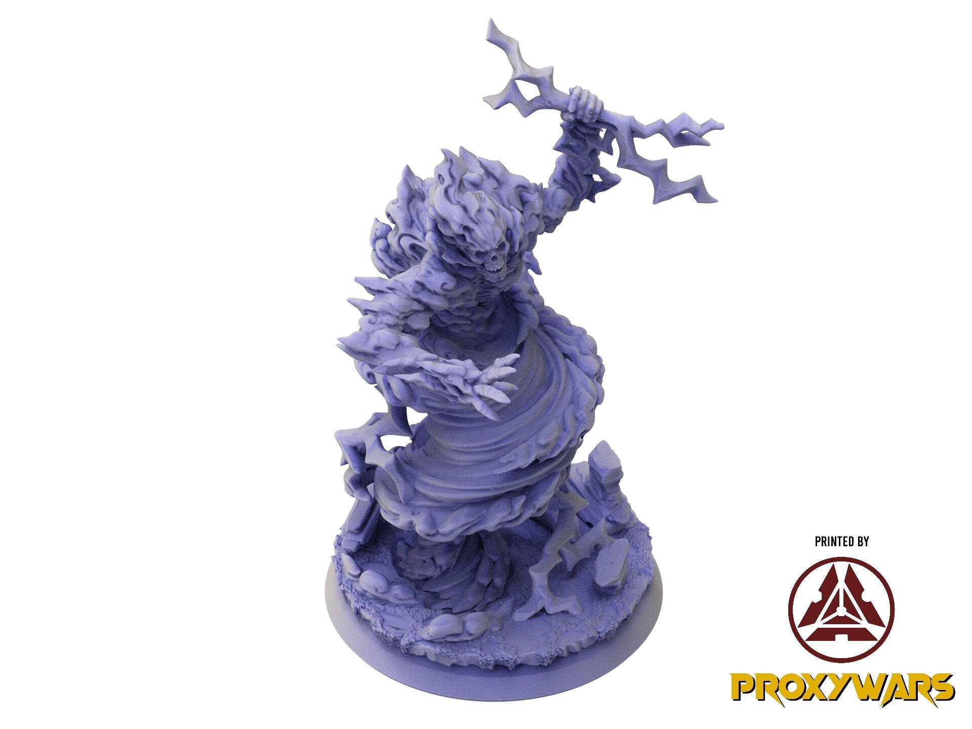 A Stormforged Heaven - Enemy - Grimnir, Ravenlord (25 mm), quest for glory, Flesh of Gods, for Wargames, Dungeons & Dragons TTRPG