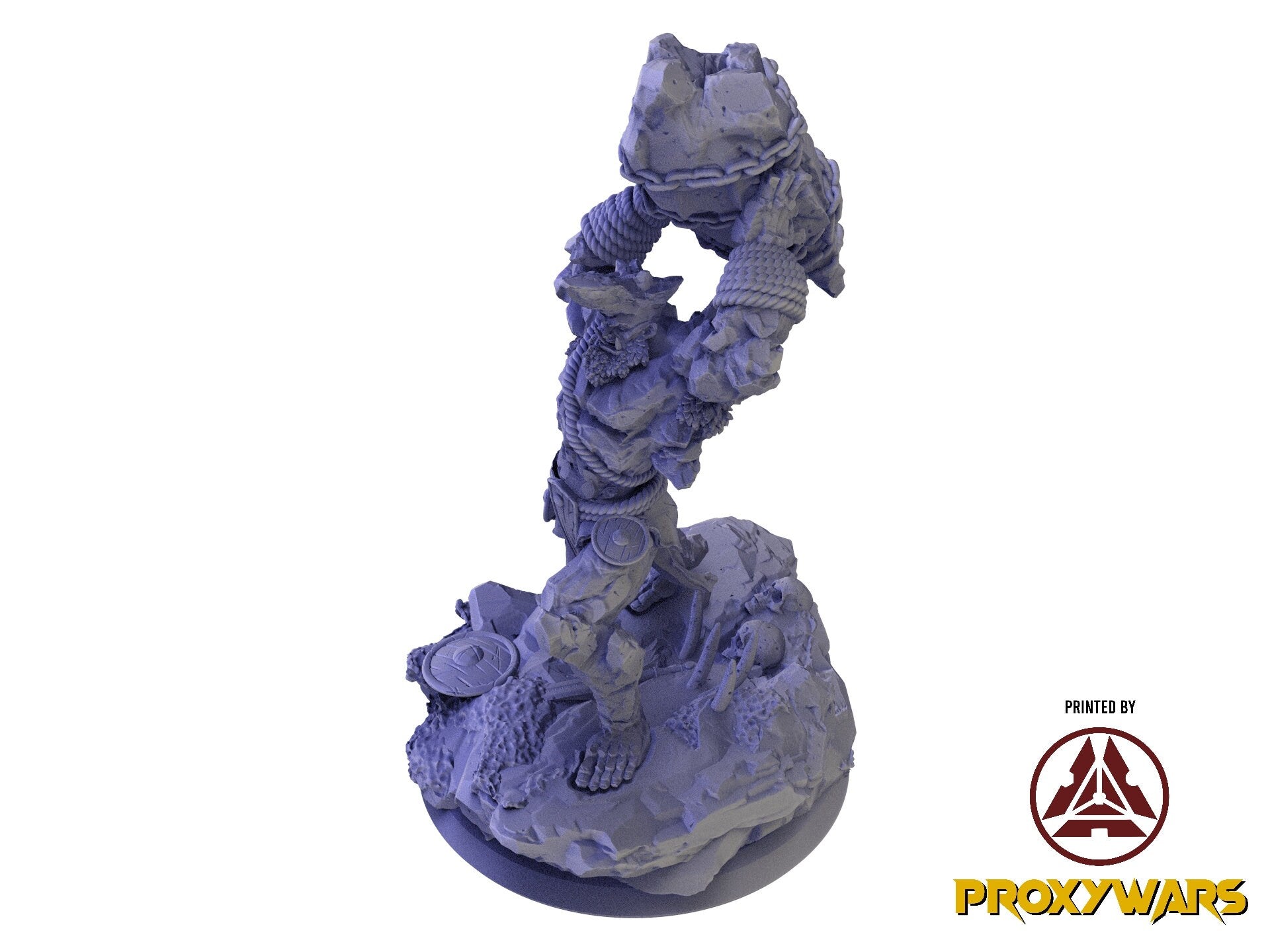 A Stormforged Heaven - Enemy - Gravelmaw, (Stone Giant) (75 mm), quest for glory, Flesh of Gods, for Wargames, Dungeons & Dragons TTRPG