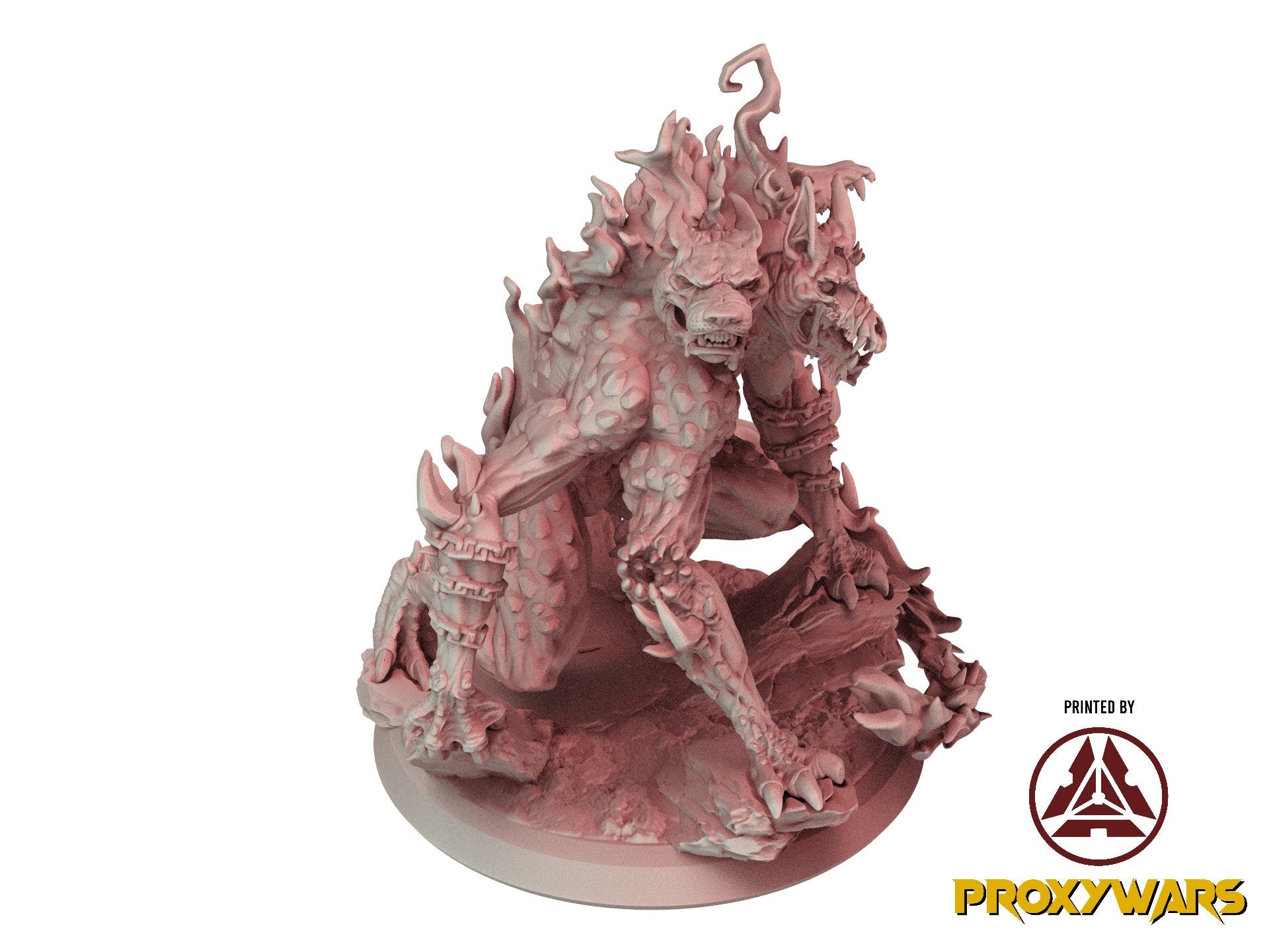 The Shadow Conclave - Ennemy - Shadowbound Cerberus (50 mm), quest for glory, Flesh of Gods, for Wargames, Dungeons & Dragons TTRPG