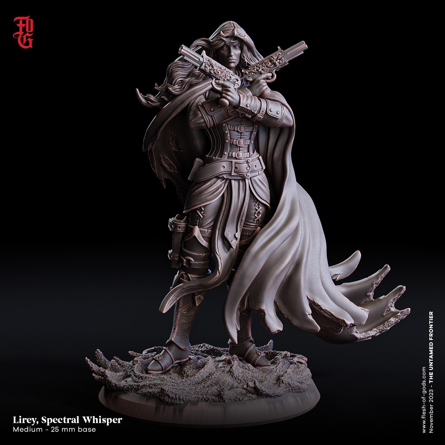 The Untamed Frontier - Enemy - Lirey, Spectral Whisper (Medium - 25 mm), Flesh of Gods, for Wargames, Dungeons & Dragons TTRPG