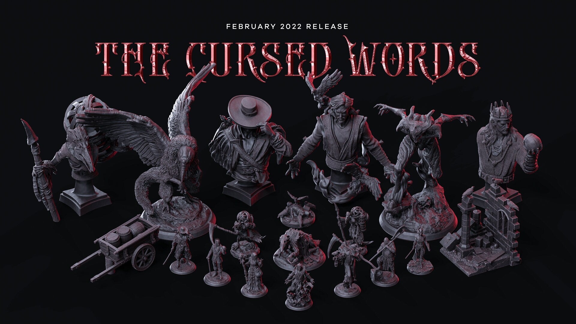 The Cursed Words - NPC - Shady Noble, Shadowy Cults, Ennemy, Flesh of Gods, for Wargames, Dungeons & Dragons TTRPG