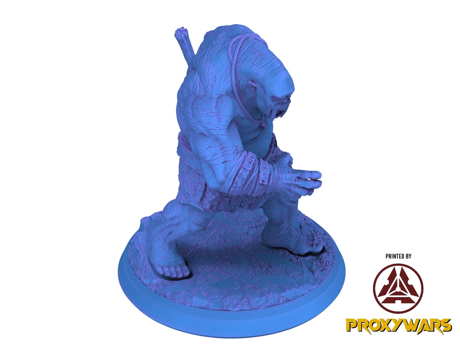 The Elves From The Highlands - Monster - Mountain Ogre, protectors of their home, Flesh of Gods, for Wargames, Dungeons & Dragons TTRPG