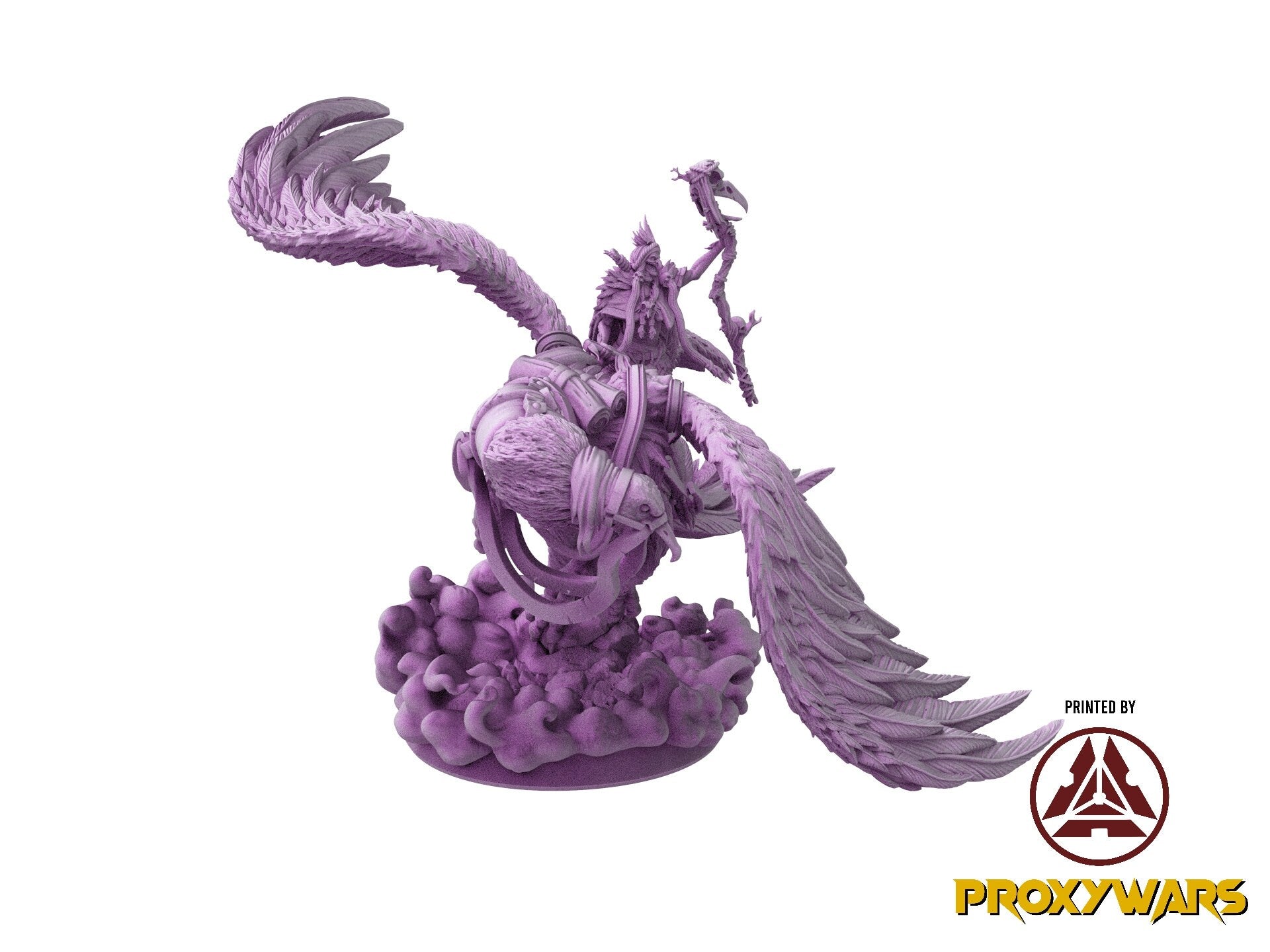 The Untamed Frontier - Enemy - Vulture Coven Witch - Mounted (Large - 50 mm), Flesh of Gods, for Wargames, Dungeons & Dragons TTRPG