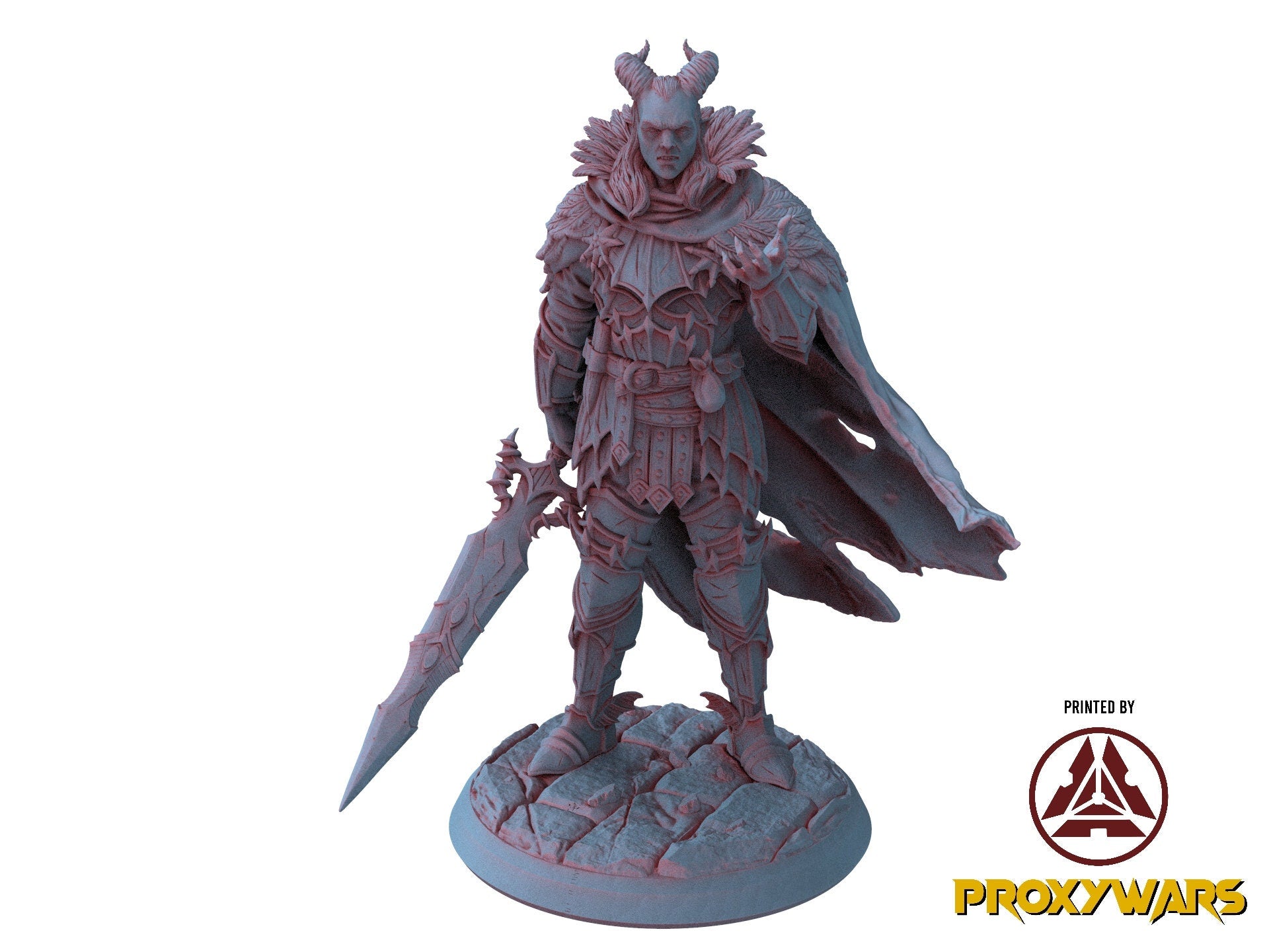 The Court Blood - Hero - Knight Of Bones 75mm, creatures of darkness, Ennemy, Flesh of Gods, for Wargames, Dungeons & Dragons TTRPG