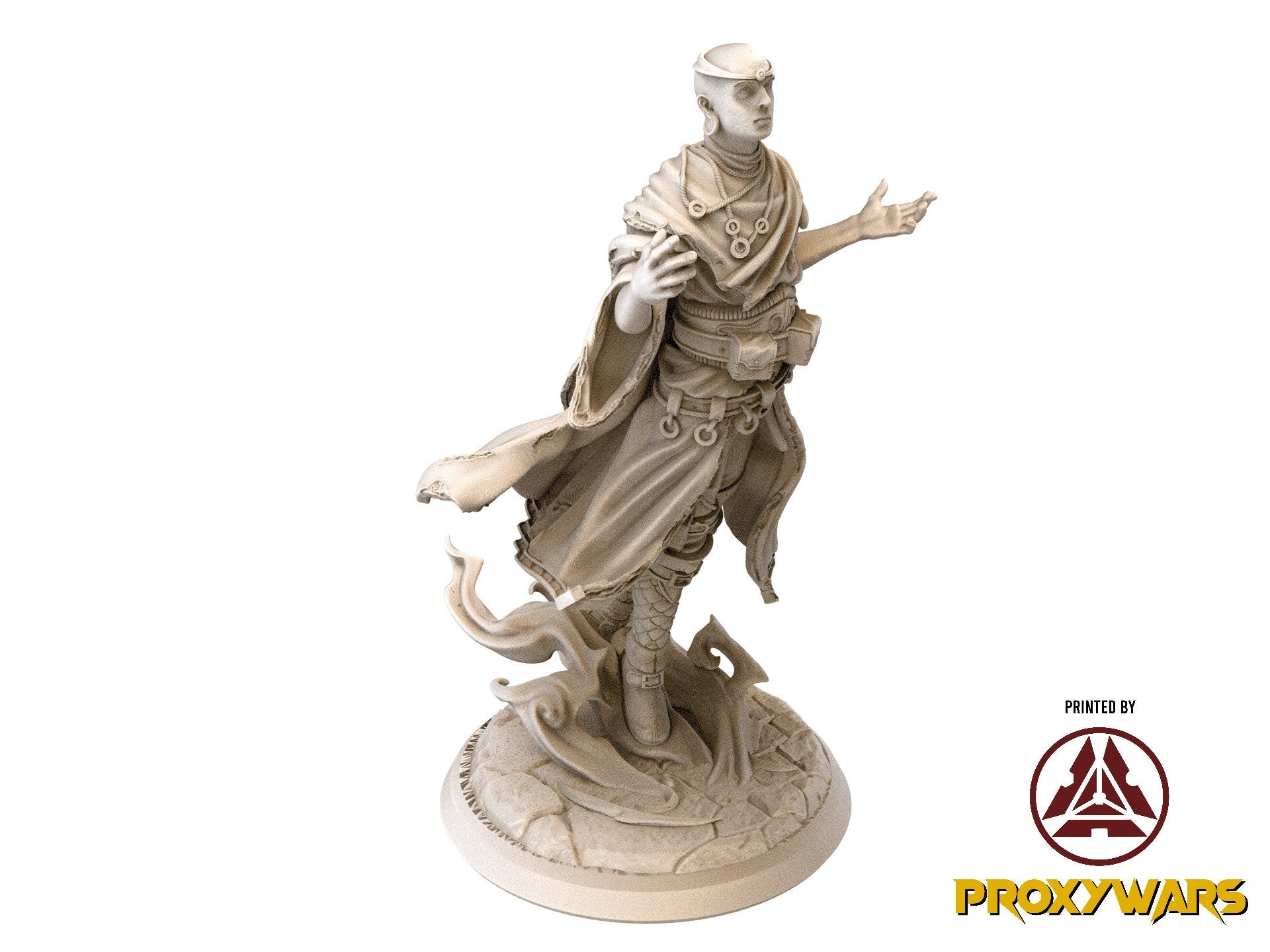 The Time Abyss - Hero - Alenia, Human Psion (75 mm), Light and darkness, Flesh of Gods, for Wargames, Dungeons & Dragons TTRPG