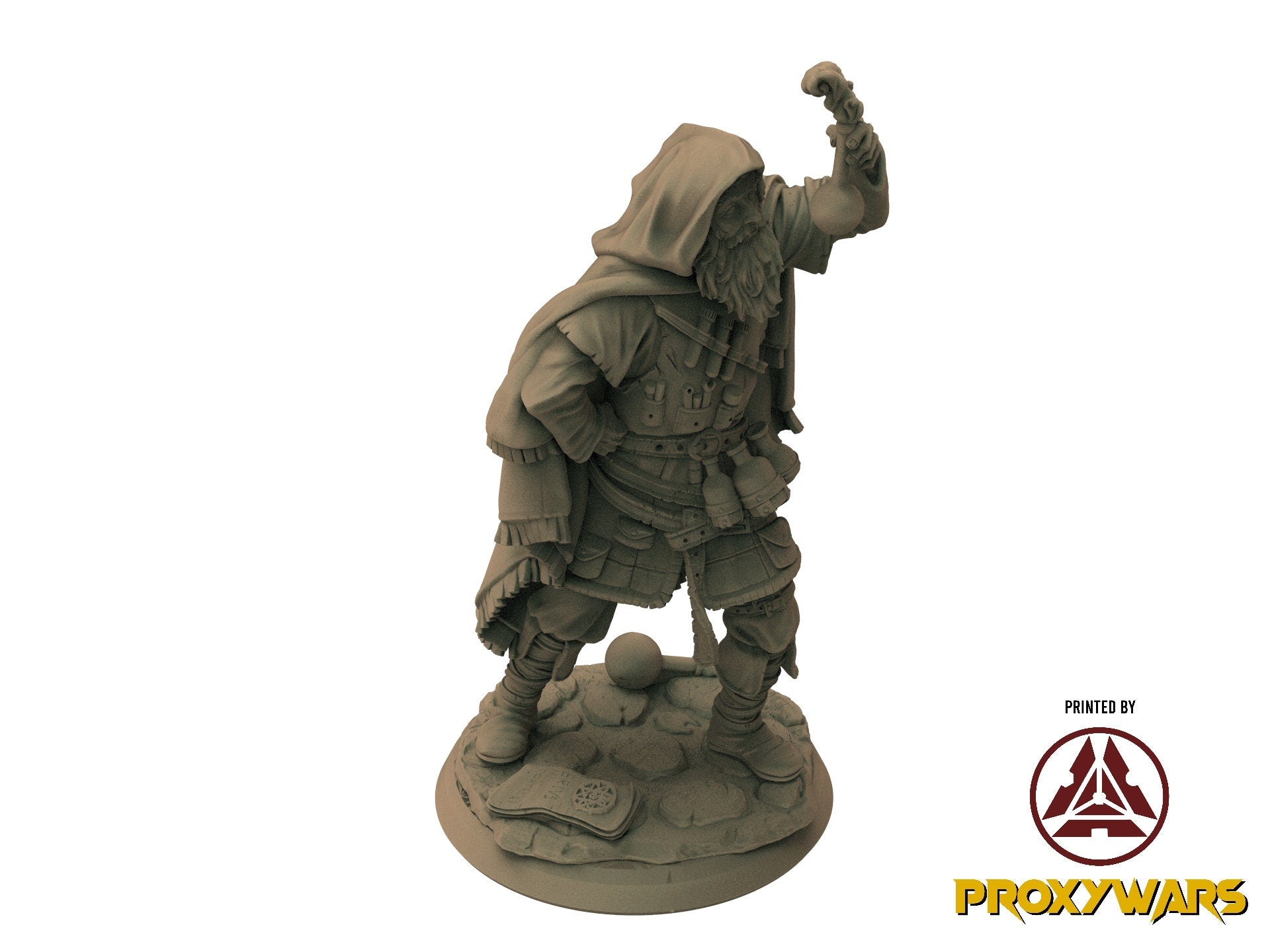 A Stormforged Heaven - Hero - Exiled Alchemist (75 mm), quest for glory, Flesh of Gods, for Wargames, Dungeons & Dragons TTRPG