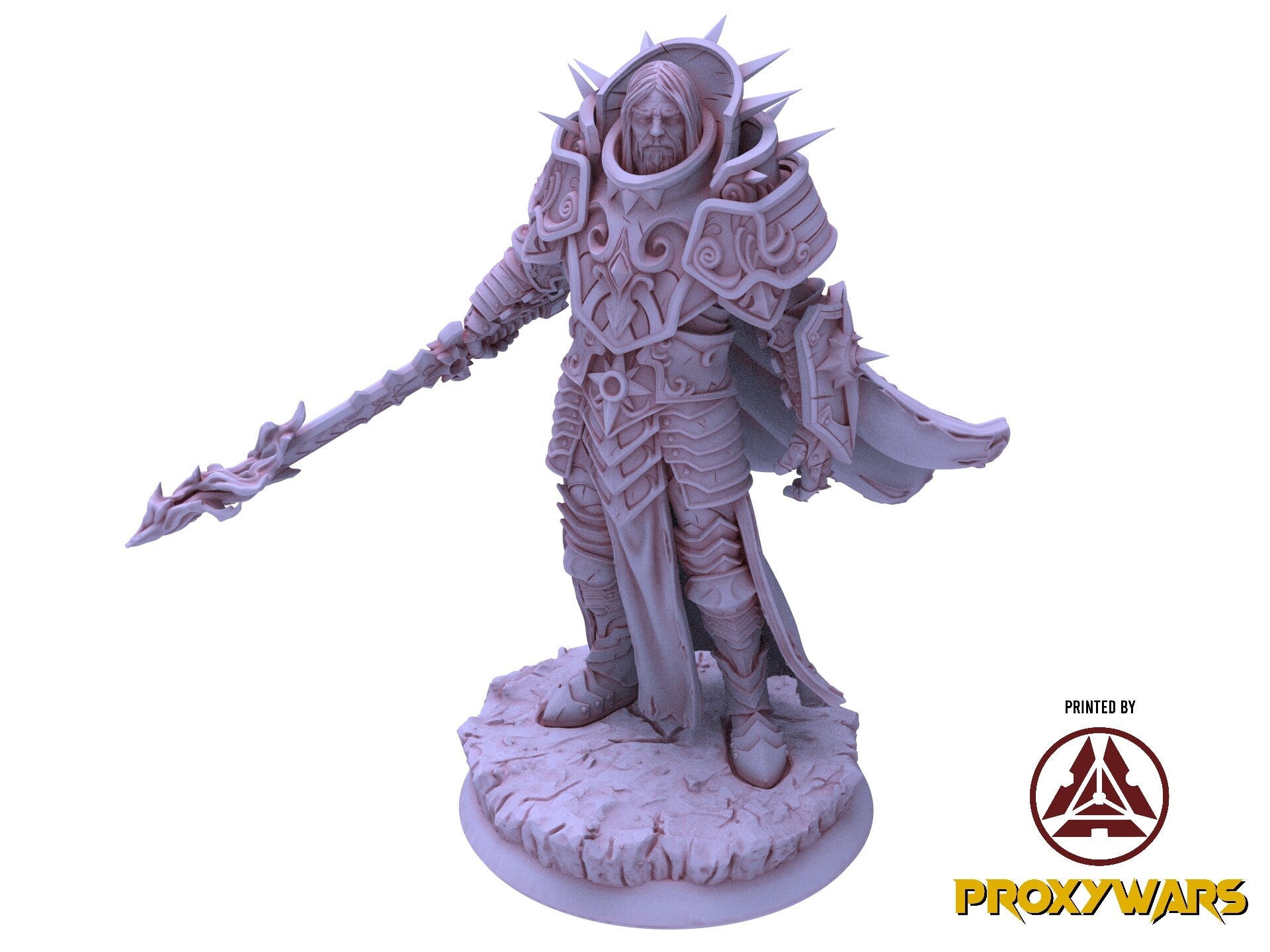 Shadowbound Knights - Malachi, Moon's Apostle 75mm, The Nightfall Cult, Hero, Flesh of Gods, for Wargames, Dungeons & Dragons TTRPG