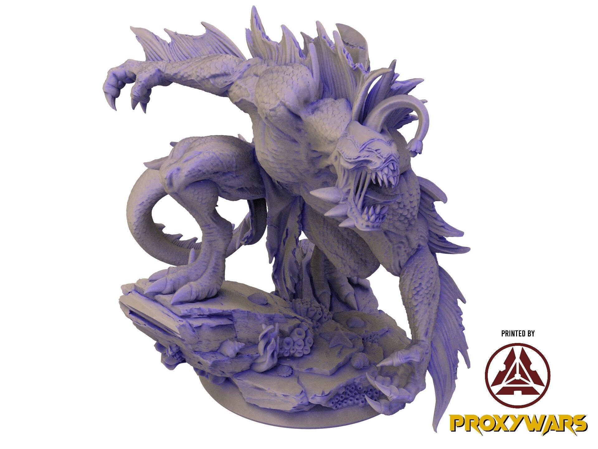 The Eternal Storm - Enemy - Abyssal Fishman 02 (25 mm), quest for glory, Flesh of Gods, for Wargames, Dungeons & Dragons TTRPG