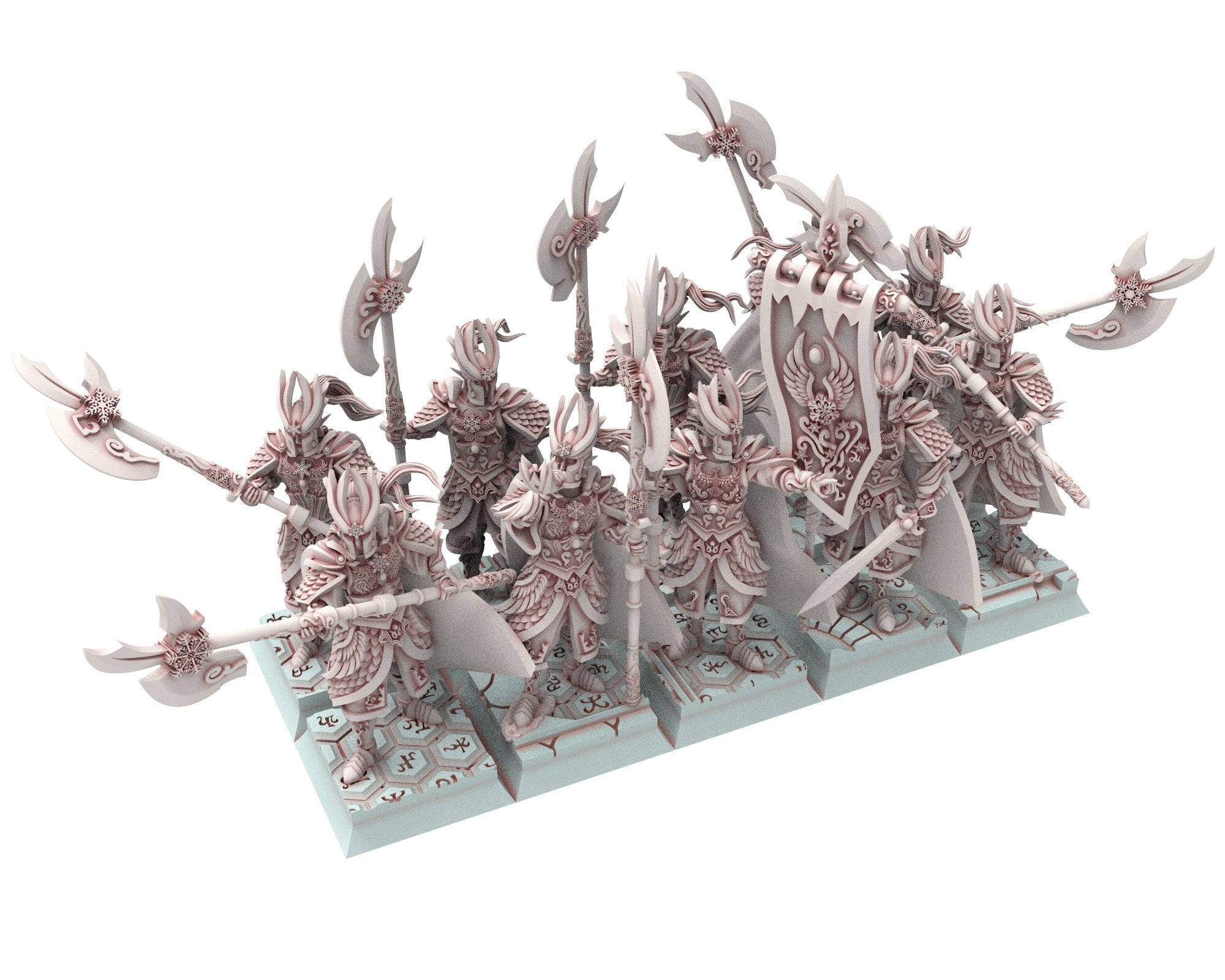 Hight Elves - 32mm Flame Warden Elite Master, Fantasy elves, Insular Kingdom usable for 9th Age, Fantasy Battle, Oldhammer, King of war, D&D