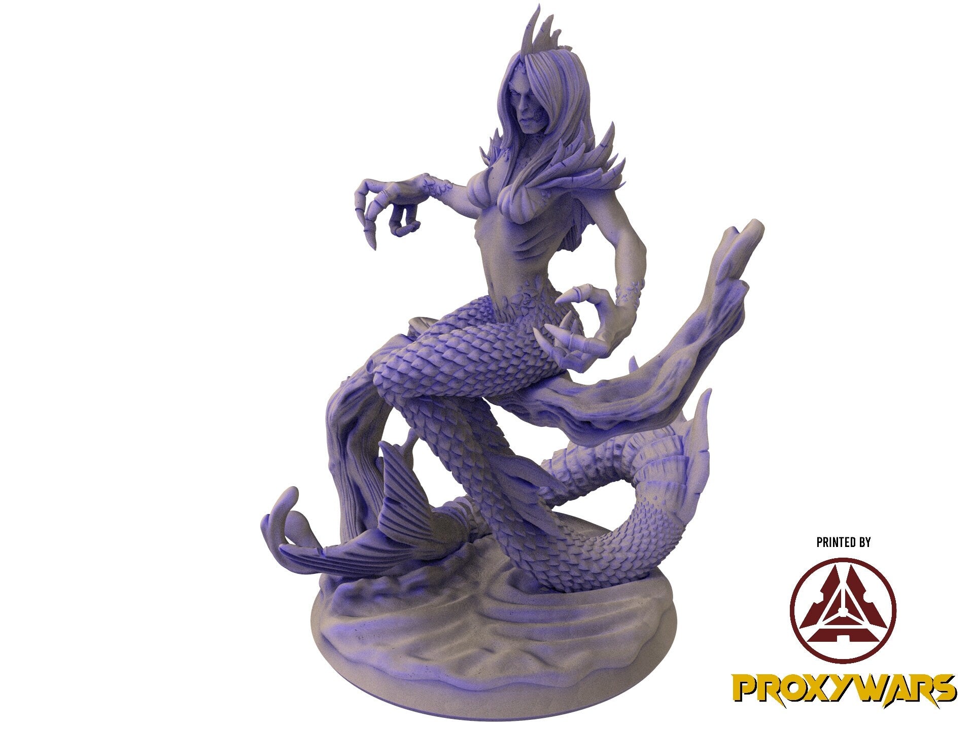 The Eternal Storm - Enemy - Abyssal Mermaid Queen (25 mm), quest for glory, Flesh of Gods, for Wargames, Dungeons & Dragons TTRPG