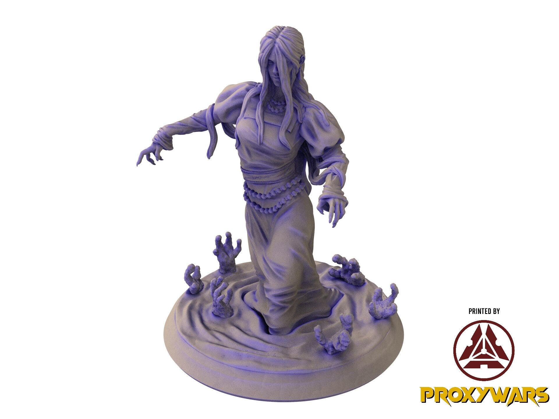 The Eternal Storm - Enemy - Abyssal Mermaid Queen (25 mm), quest for glory, Flesh of Gods, for Wargames, Dungeons & Dragons TTRPG
