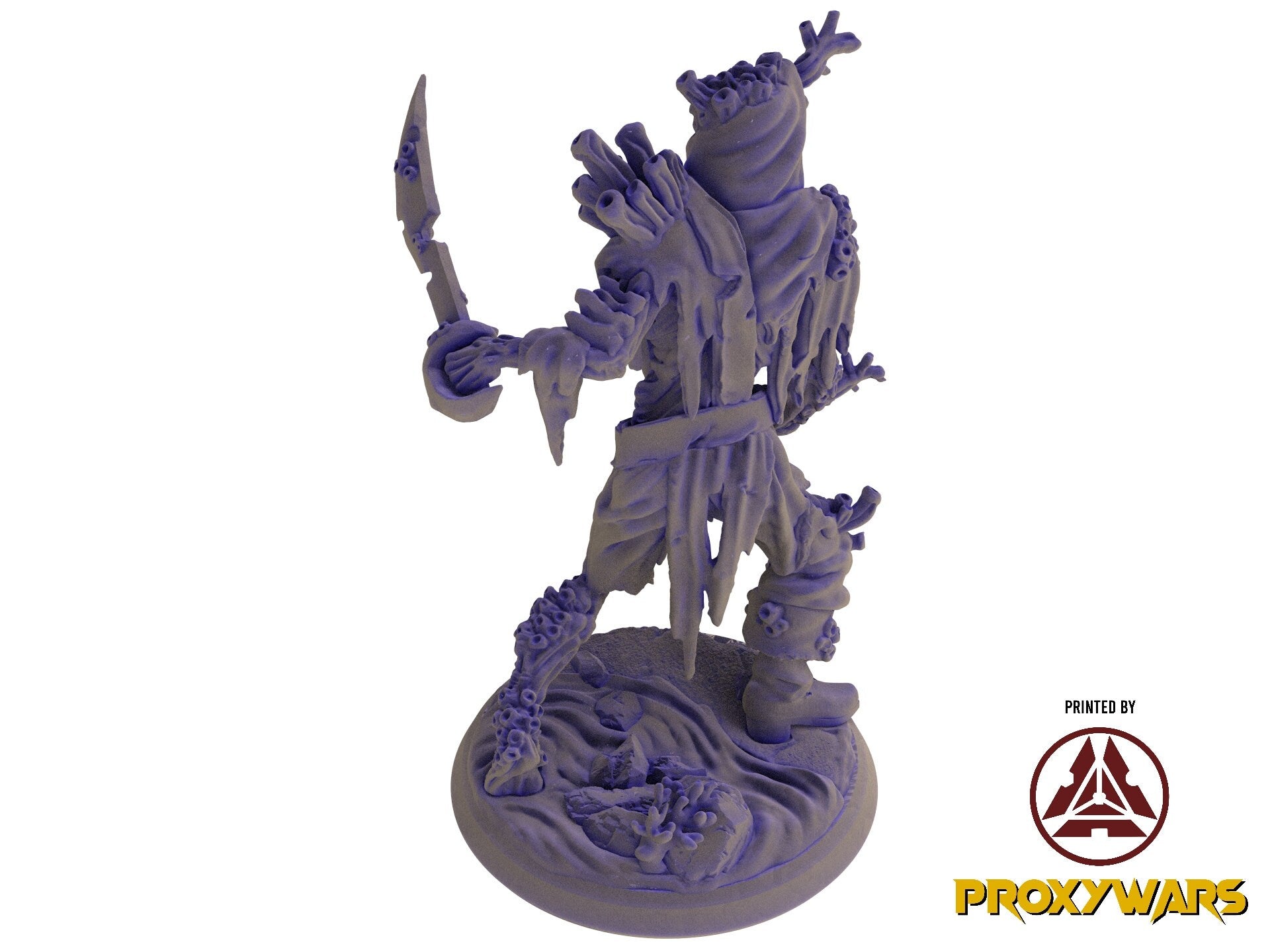 The Eternal Storm - Enemy - Drowned Assassin (25 mm), quest for glory, Flesh of Gods, for Wargames, Dungeons & Dragons TTRPG