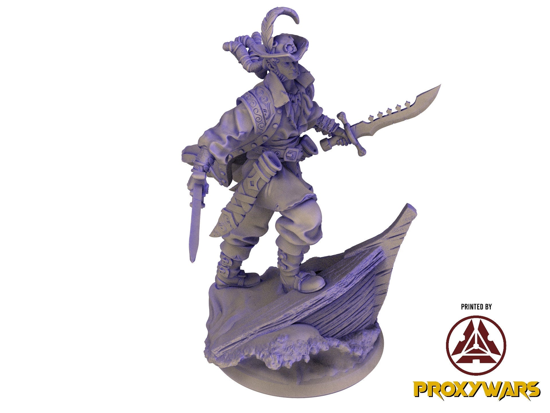 The Eternal Storm - Hero - Admiral Silvyr Reynan (75 mm), quest for glory, Flesh of Gods, for Wargames, Dungeons & Dragons TTRPG