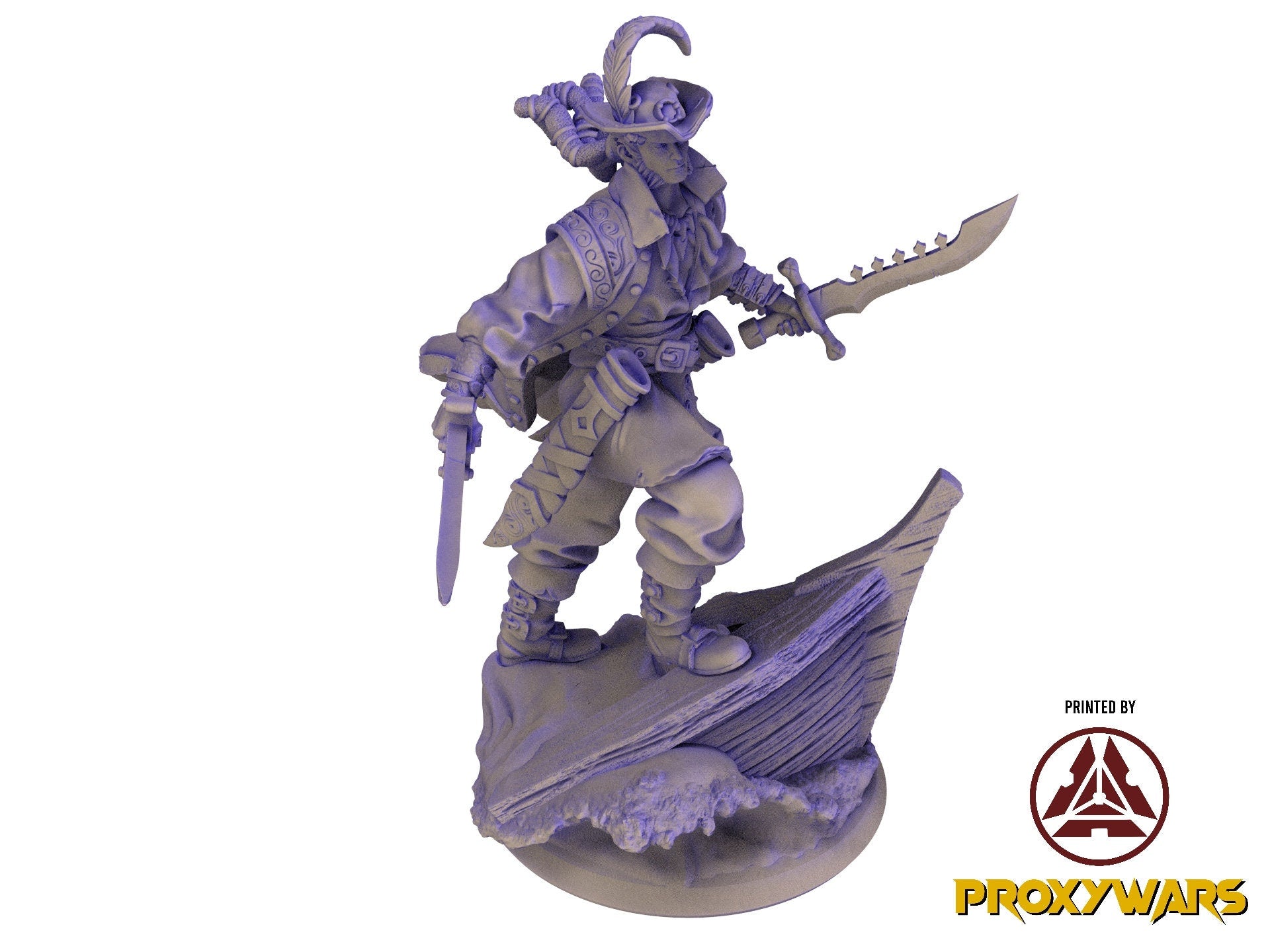 The Eternal Storm - Hero - Elduin, The Sea Wanderer (25 mm), quest for glory, Flesh of Gods, for Wargames, Dungeons & Dragons TTRPG