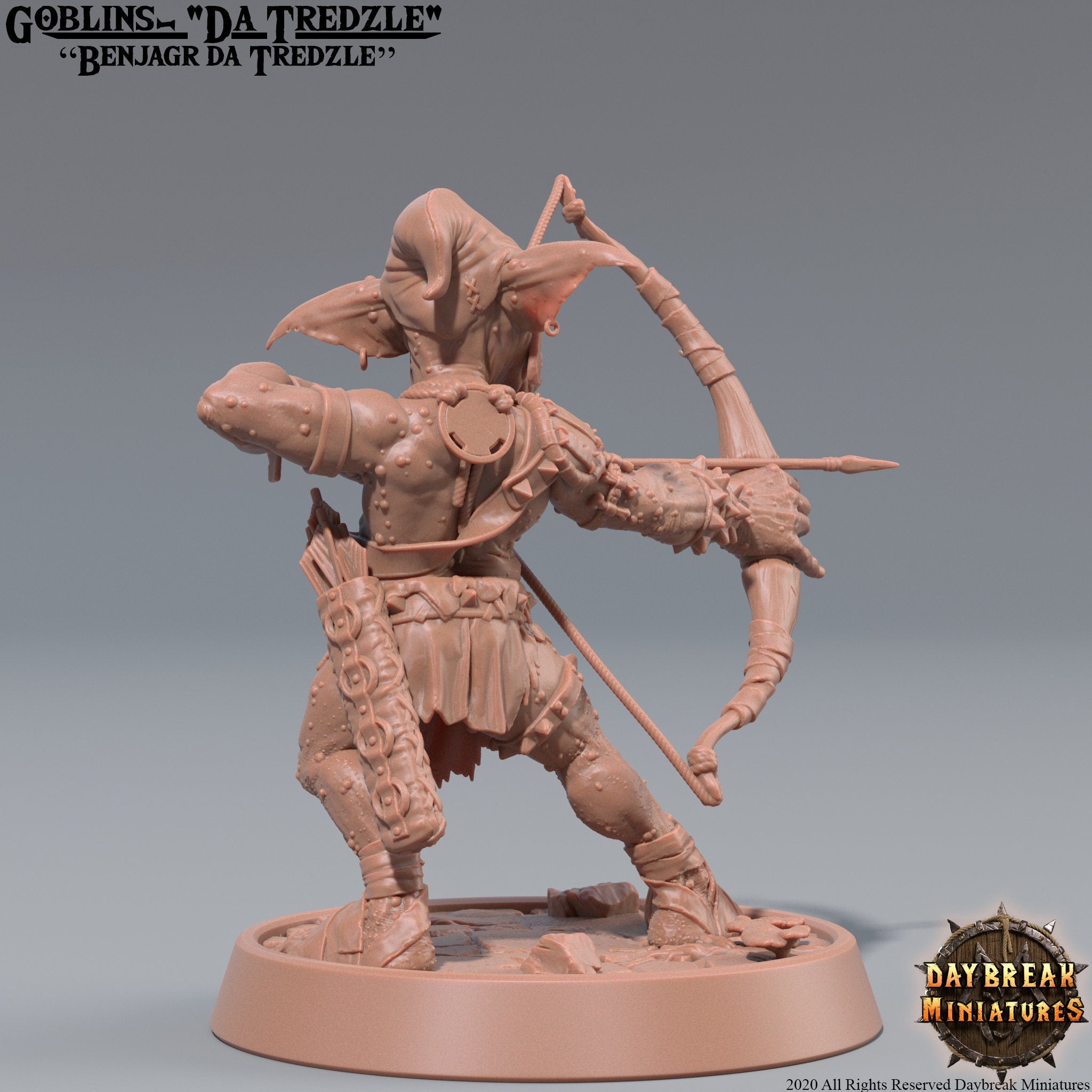 Goblins da Tredzle - Benjagr da Tredzle, quest for glory, DayBreak Miniatures, for Wargames, Dungeons & Dragons TTRPG