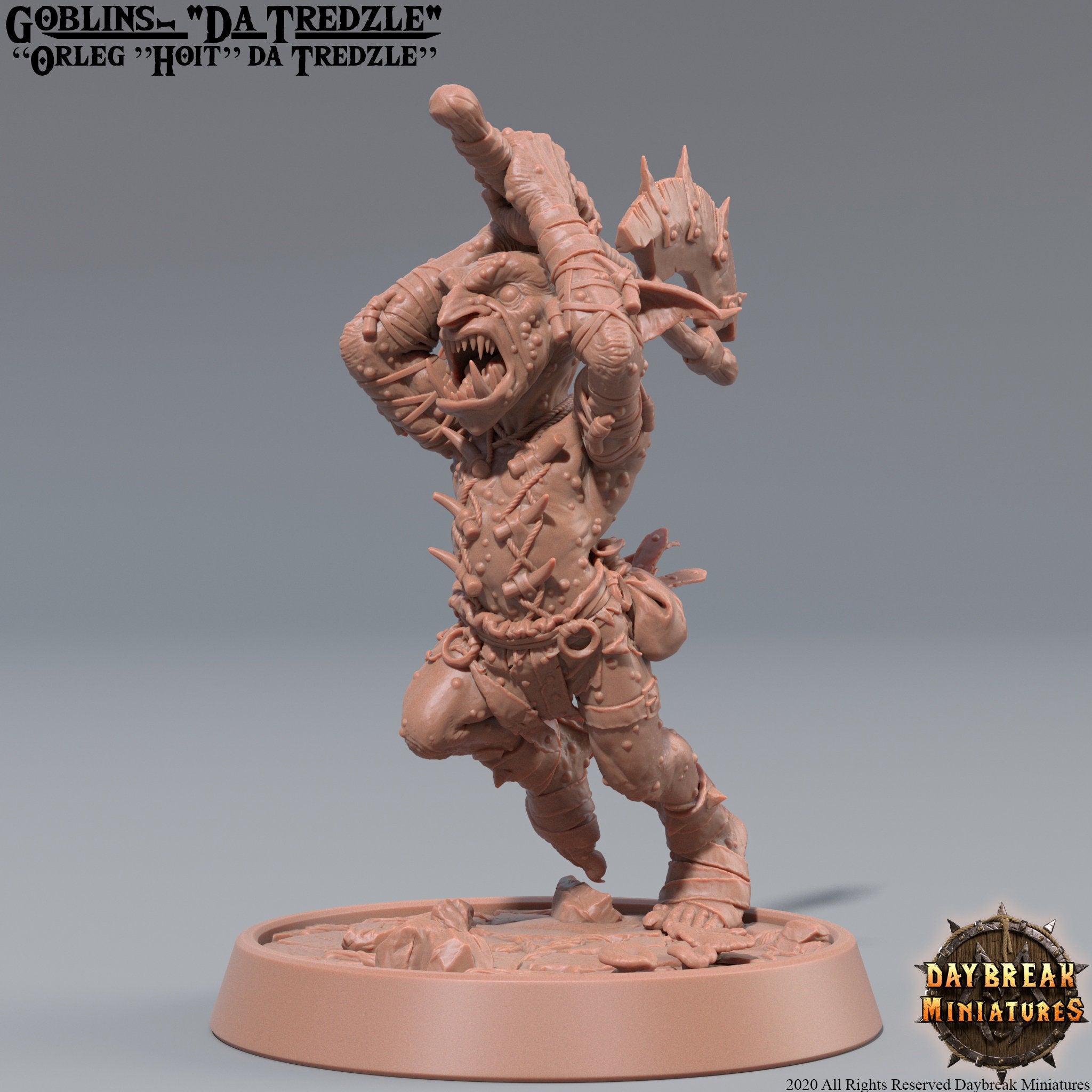 Goblins da Tredzle - Orleg ”Hoit” da Tredzle, quest for glory, DayBreak Miniatures, for Wargames, Dungeons & Dragons TTRPG