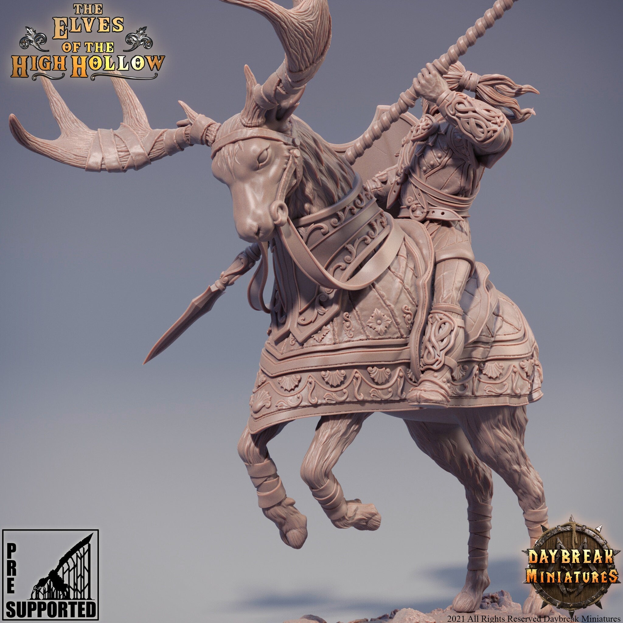 The Elves of the High Hollow - Glaive, son of Faeren, quest for glory, DayBreak Miniatures, for Wargames, Dungeons & Dragons TTRPG