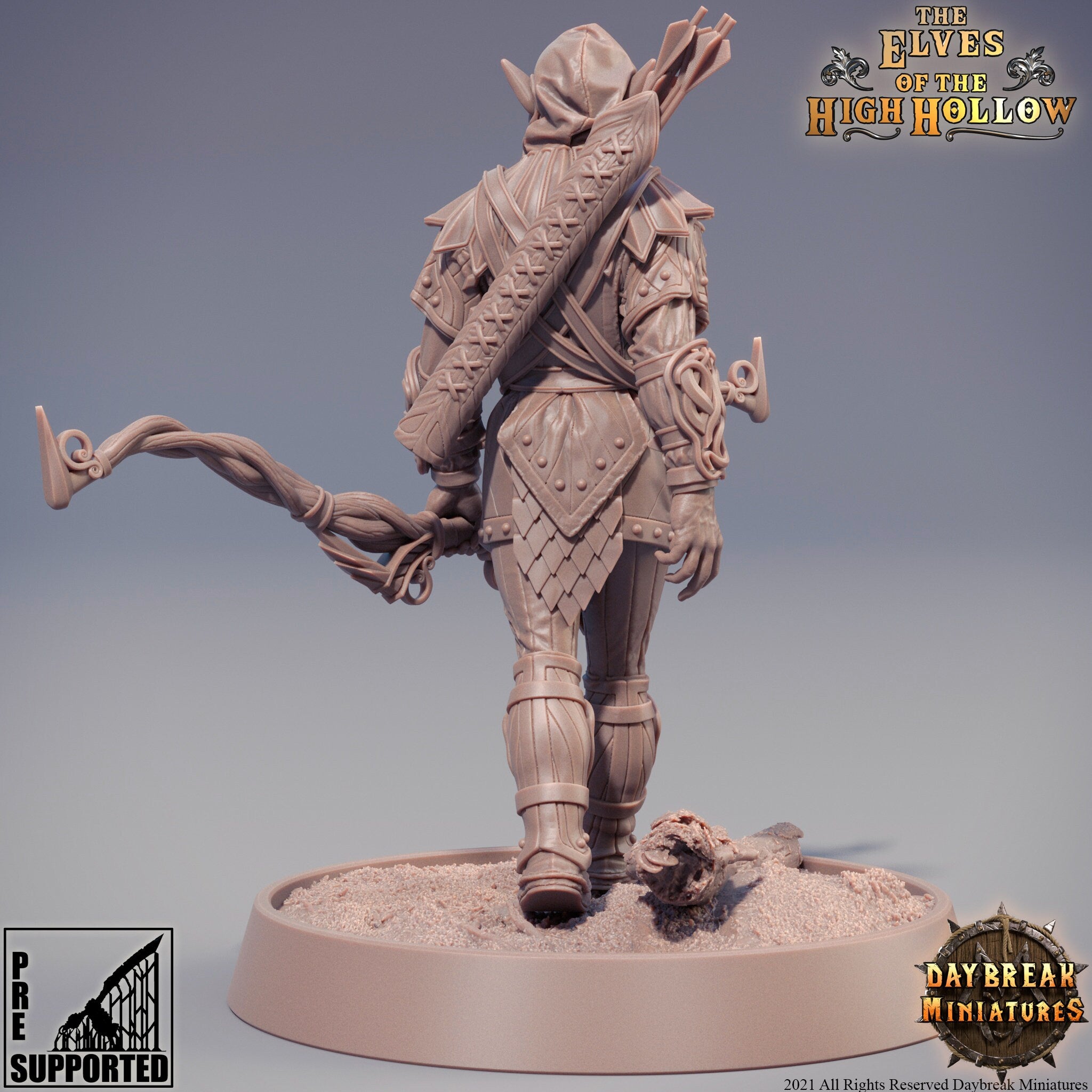 The Elves of the High Hollow - Lindulae of the Higher Branches, quest for glory, DayBreak Miniatures, for Wargames, Dungeons & Dragons TTRPG