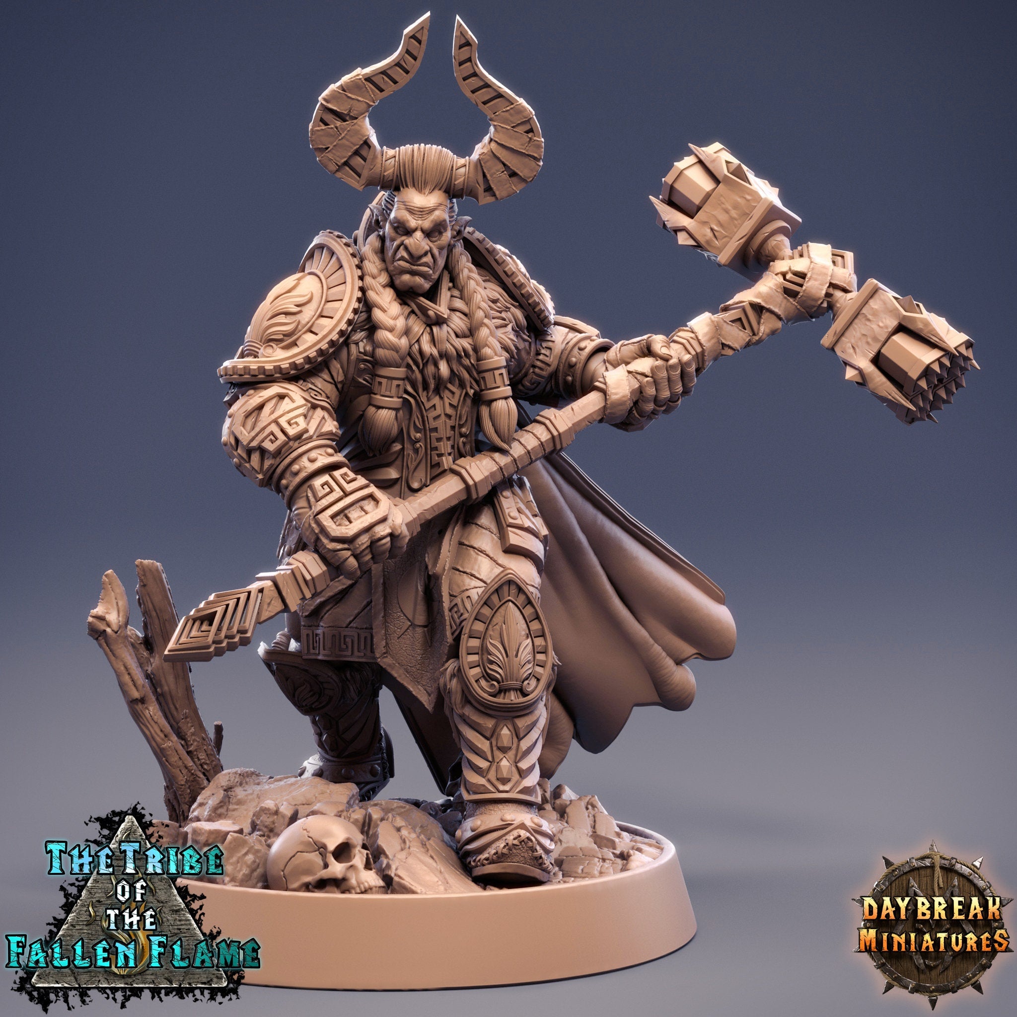 The Tribe Of The Fallen Flame - Adult Dreadwriggler, quest for glory, DayBreak Miniatures, for Wargames, Dungeons & Dragons TTRPG