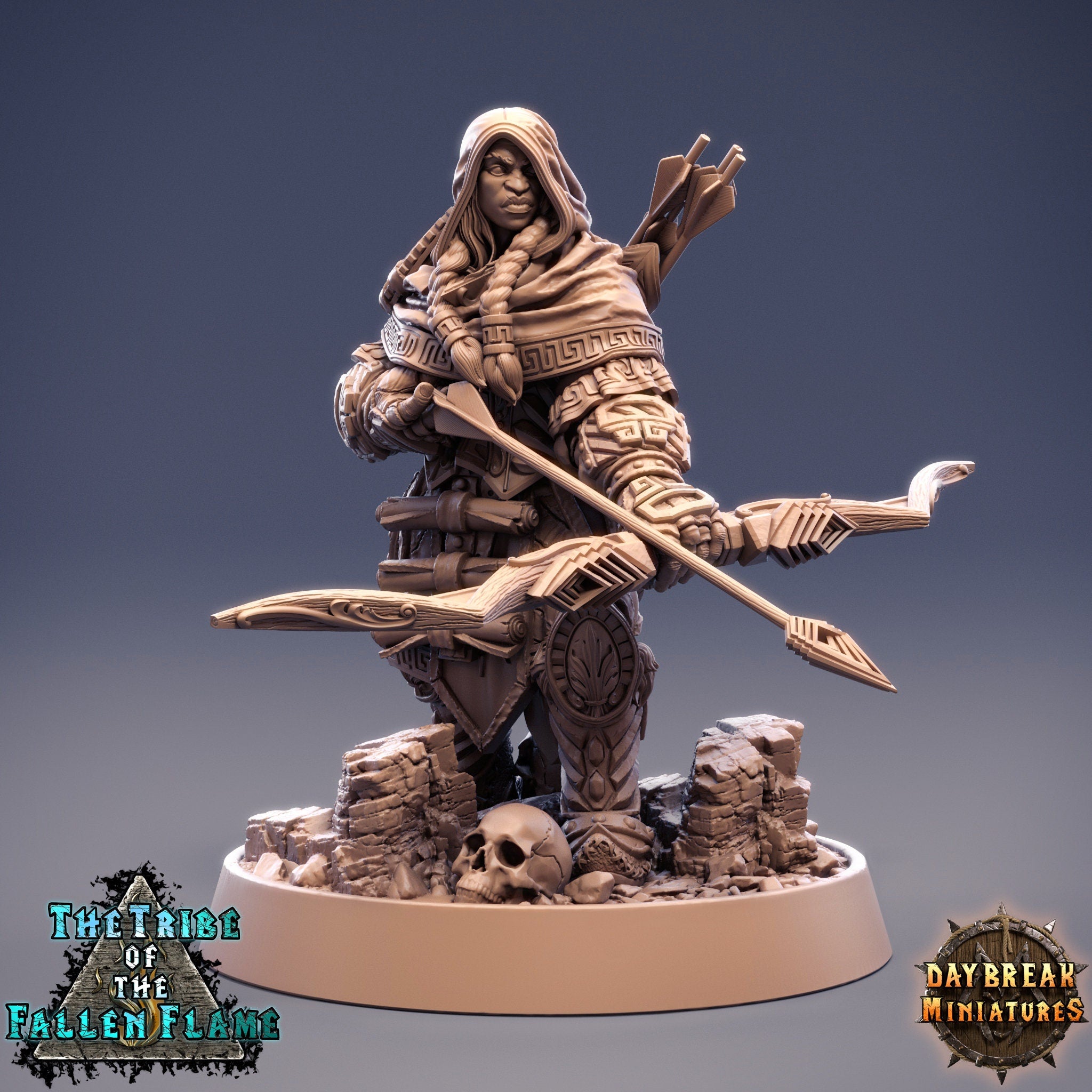 The Tribe Of The Fallen Flame - Young Dreadwriggler, quest for glory, DayBreak Miniatures, for Wargames, Dungeons & Dragons TTRPG