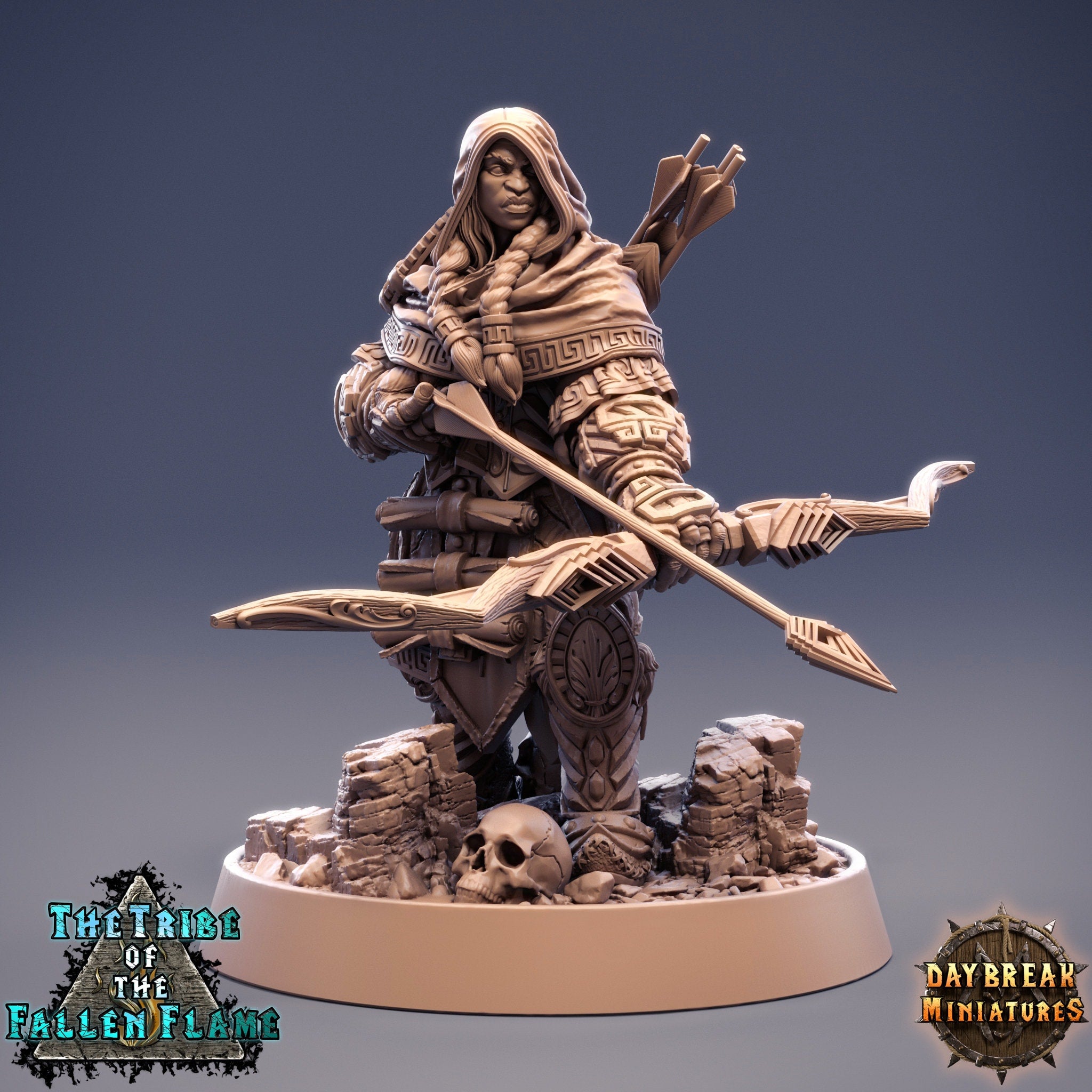 The Tribe Of The Fallen Flame - Juma Poisonbow, quest for glory, DayBreak Miniatures, for Wargames, Dungeons & Dragons TTRPG