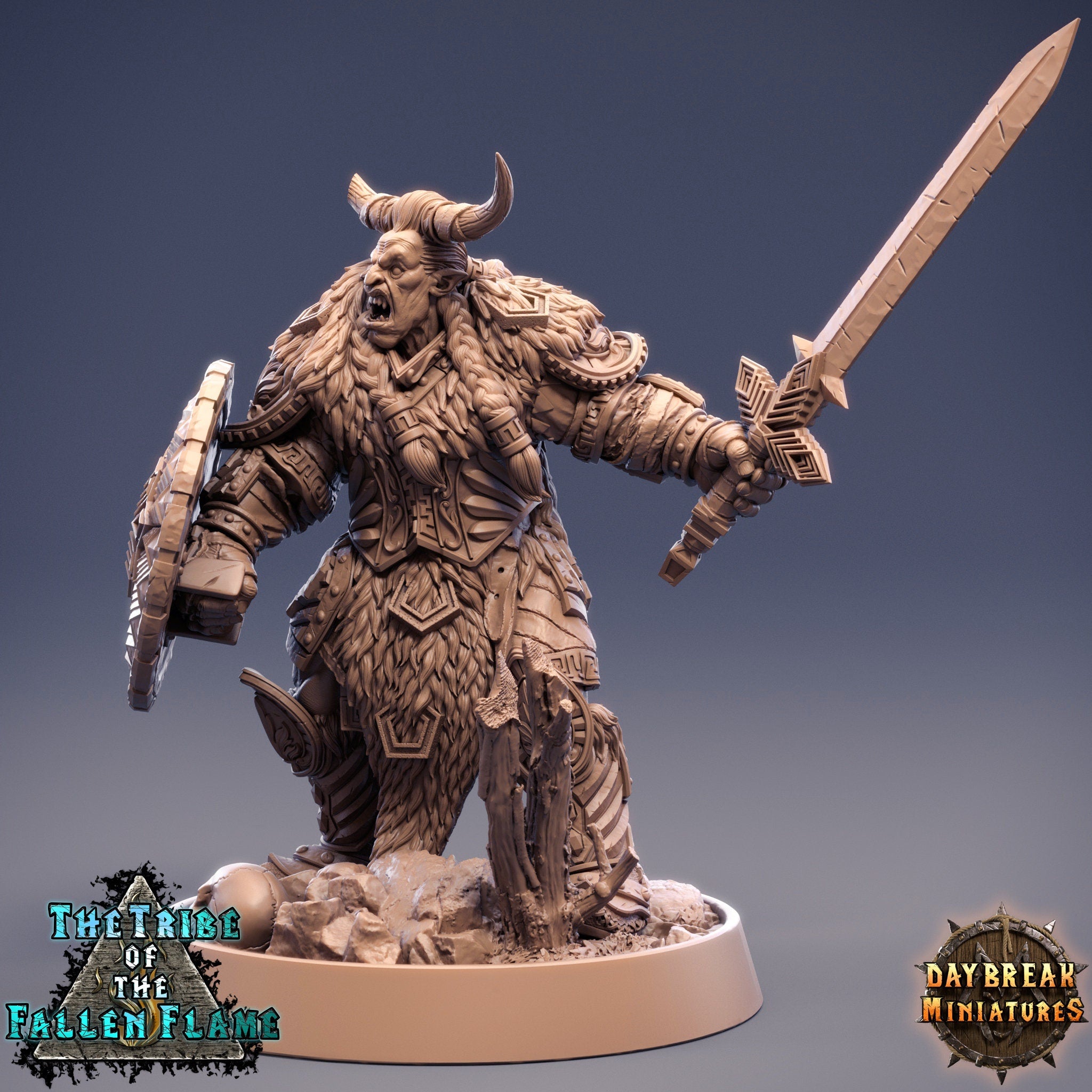 The Tribe Of The Fallen Flame - Nivali Thundercut, quest for glory, DayBreak Miniatures, for Wargames, Dungeons & Dragons TTRPG