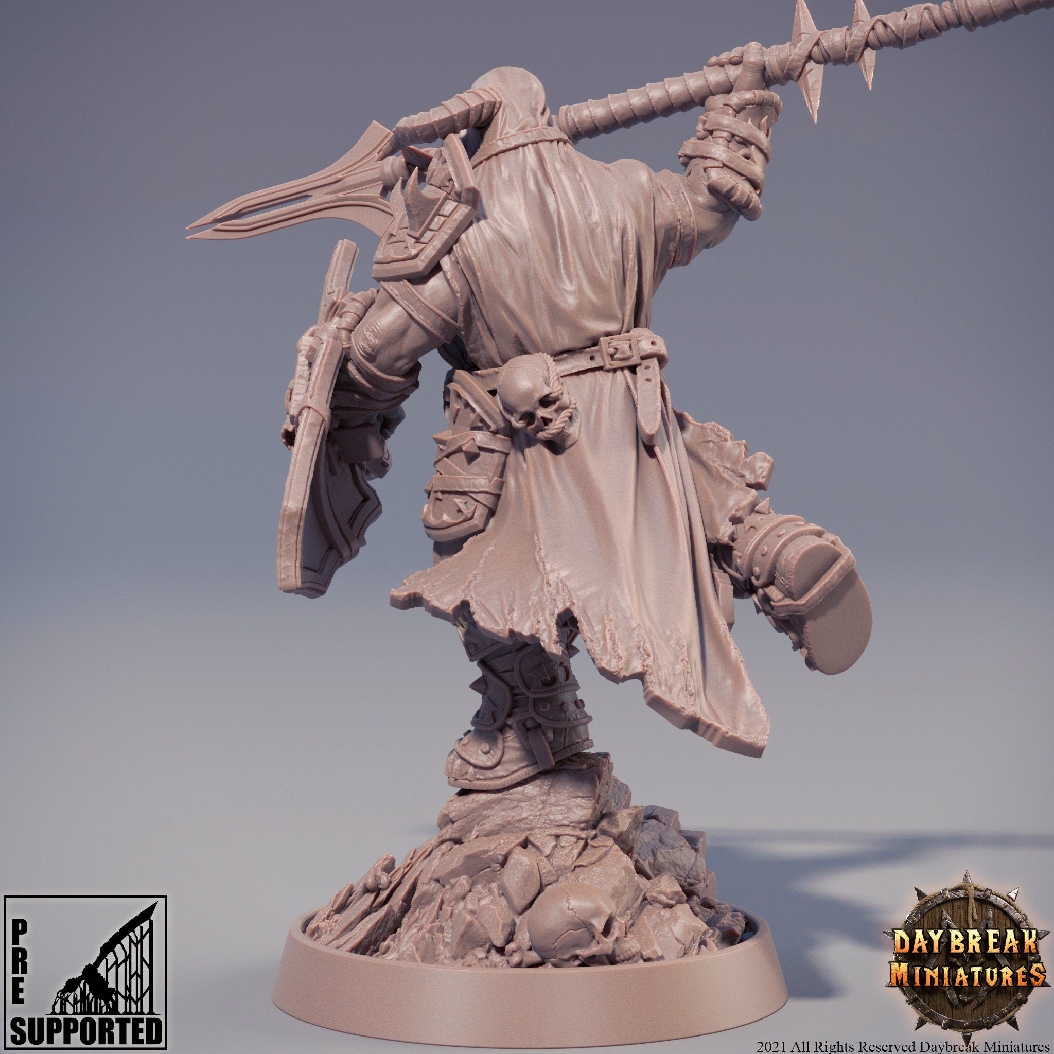 The Chaos Barbarians of Q - Baryonax the Uncategorizeable, quest for glory, DayBreak Miniatures, for Wargames, Dungeons & Dragons TTRPG