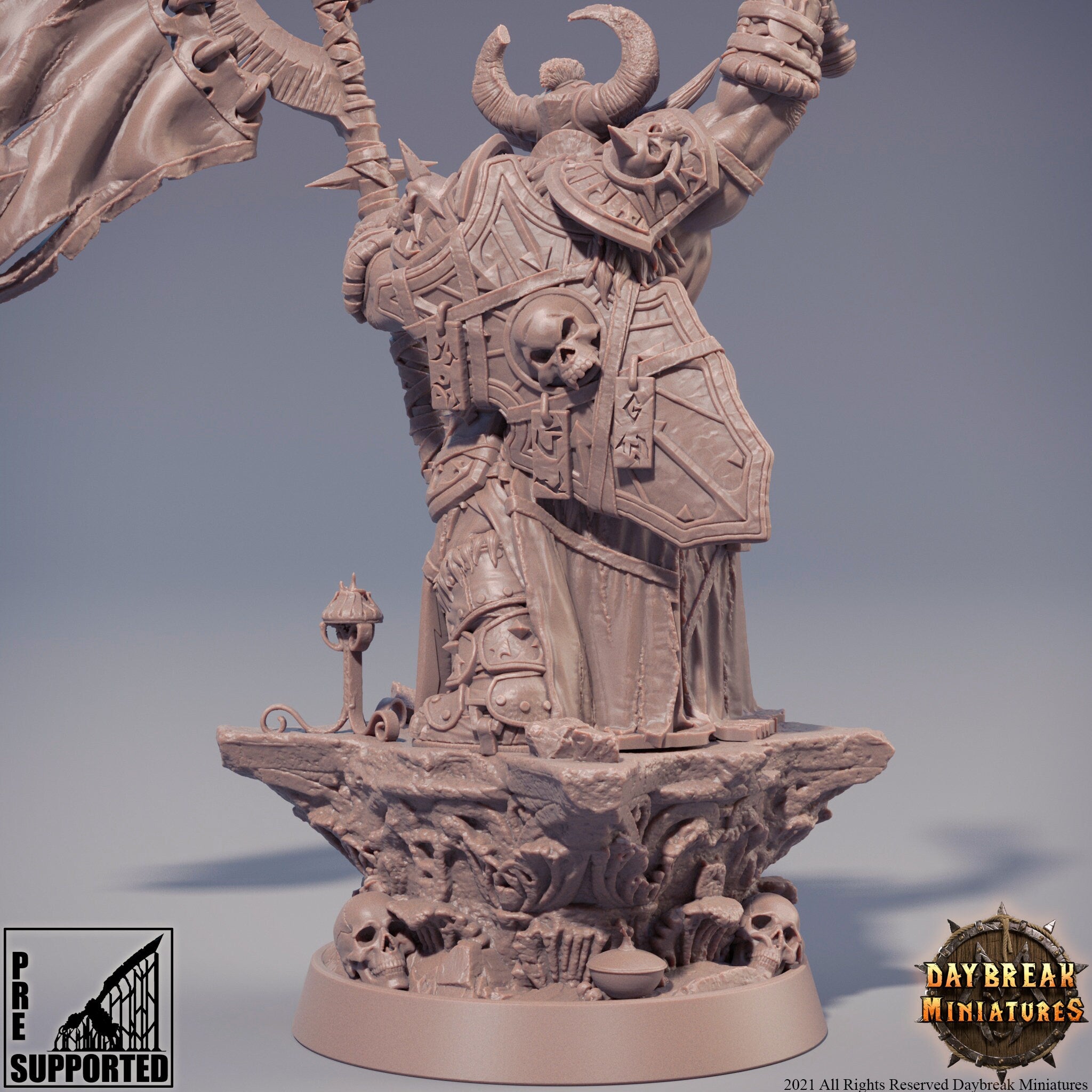 The Chaos Barbarians of Q - Proponezius Q, quest for glory, DayBreak Miniatures, for Wargames, Dungeons & Dragons TTRPG