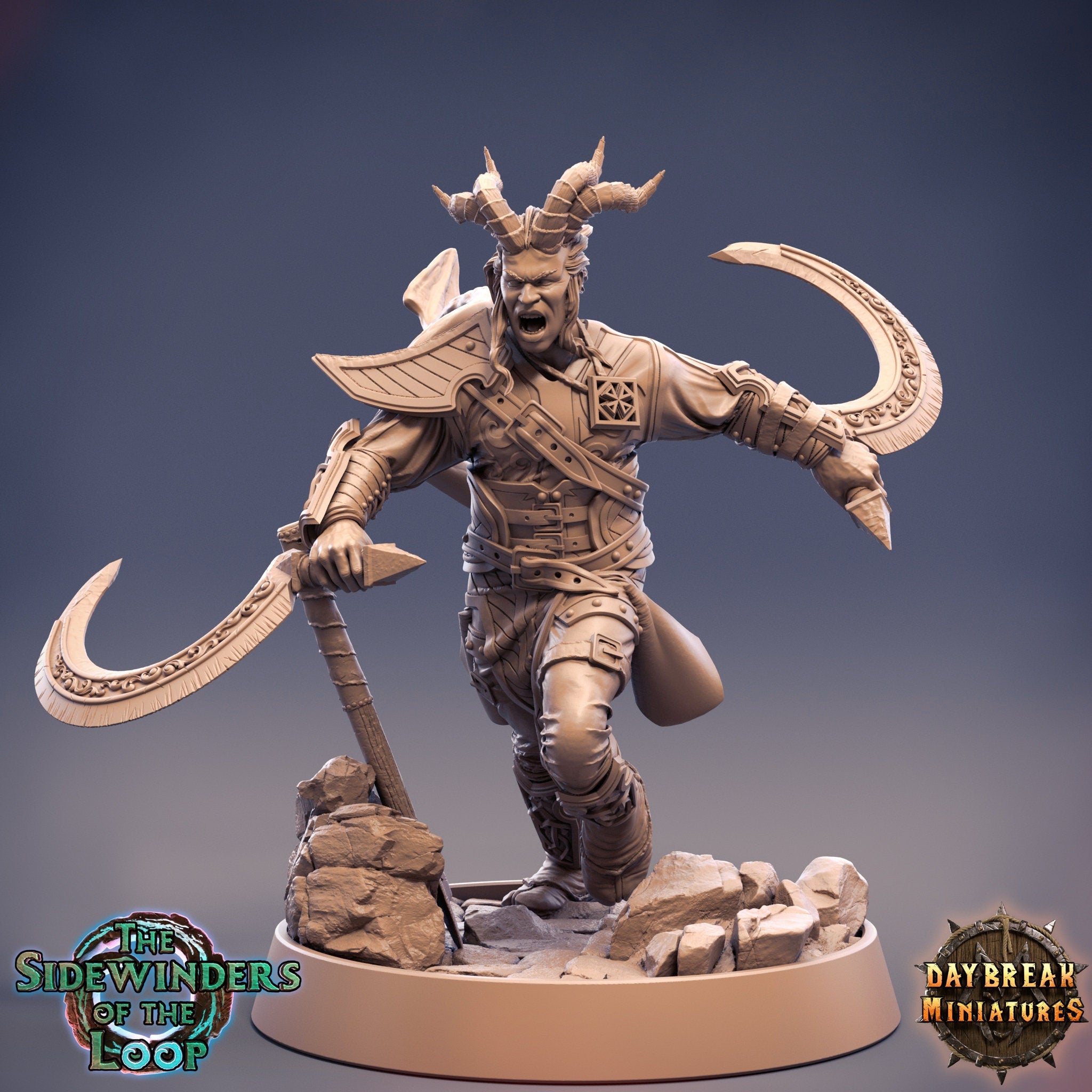 Tieflings The Sidewinders of the Loop - Noosher Neverprey, quest for glory, DayBreak Miniatures, for Wargames, Dungeons & Dragons TTRPG