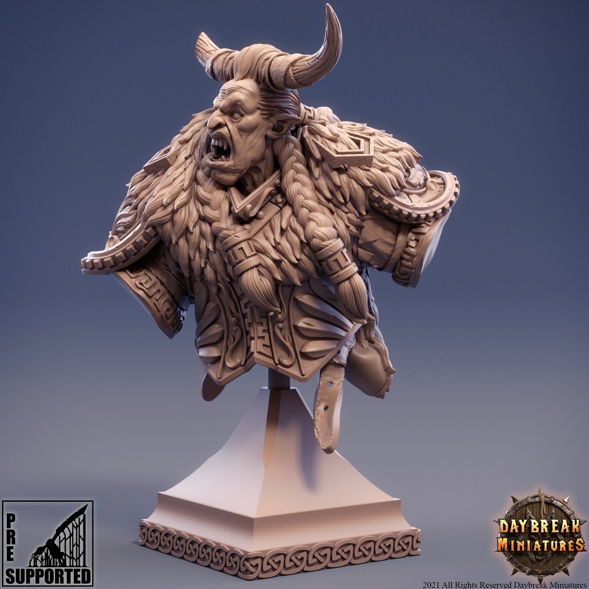 Nivali Thundercut - BUST, quest for glory, DayBreak Miniatures, for Wargames, Dungeons & Dragons TTRPG