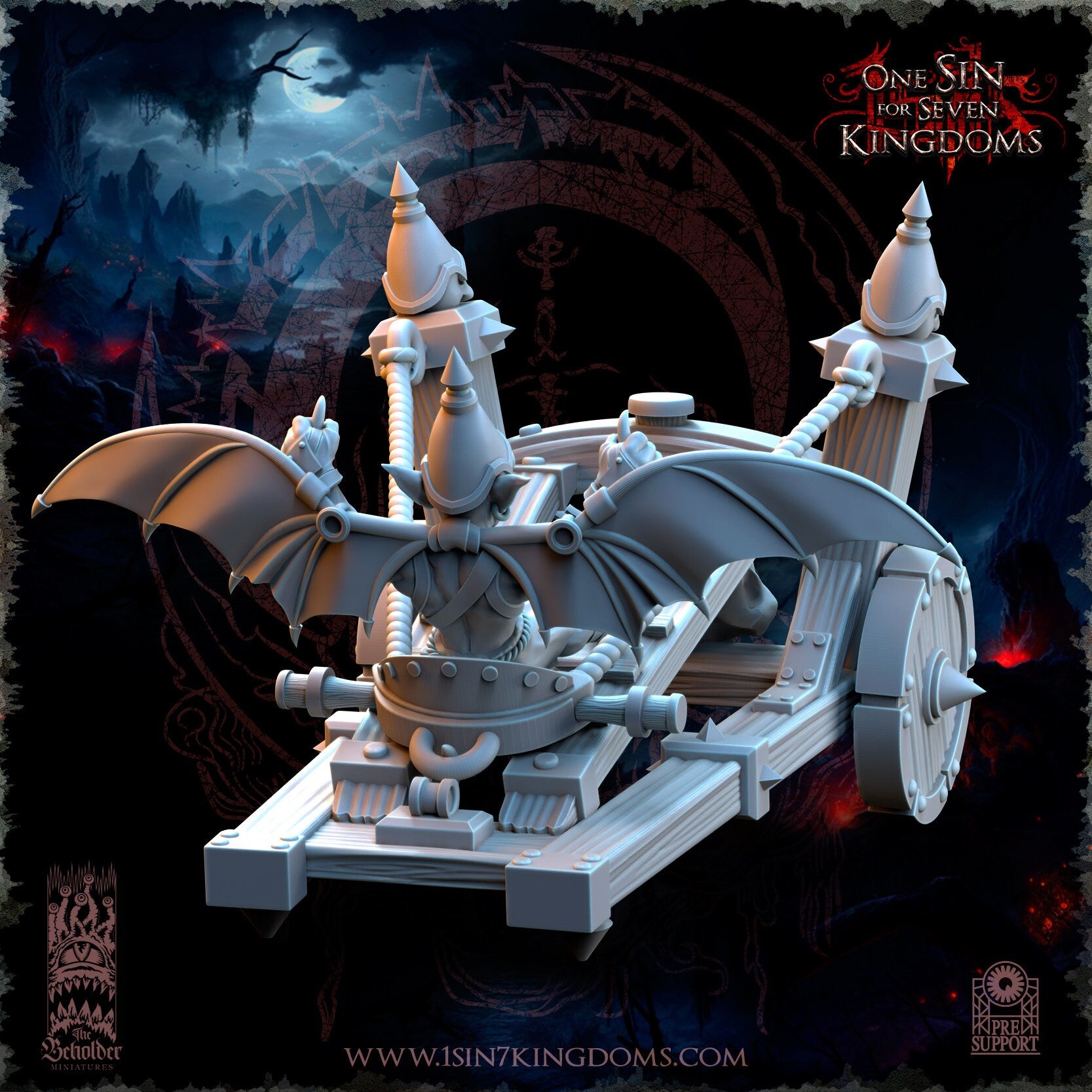 Orc & Goblin - Goblins Slingshot of Doom - The Black horde, utilisables pour Oldhammer, king of wars, 9th age