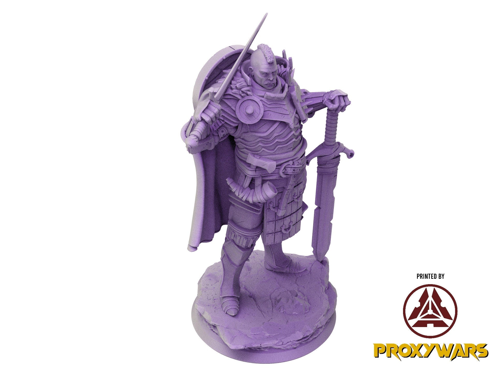 Welcome Back - Enemy - Exiled Knight (Medium - 25 mm), quest for glory, Flesh of Gods, for Wargames, Dungeons & Dragons TTRPG