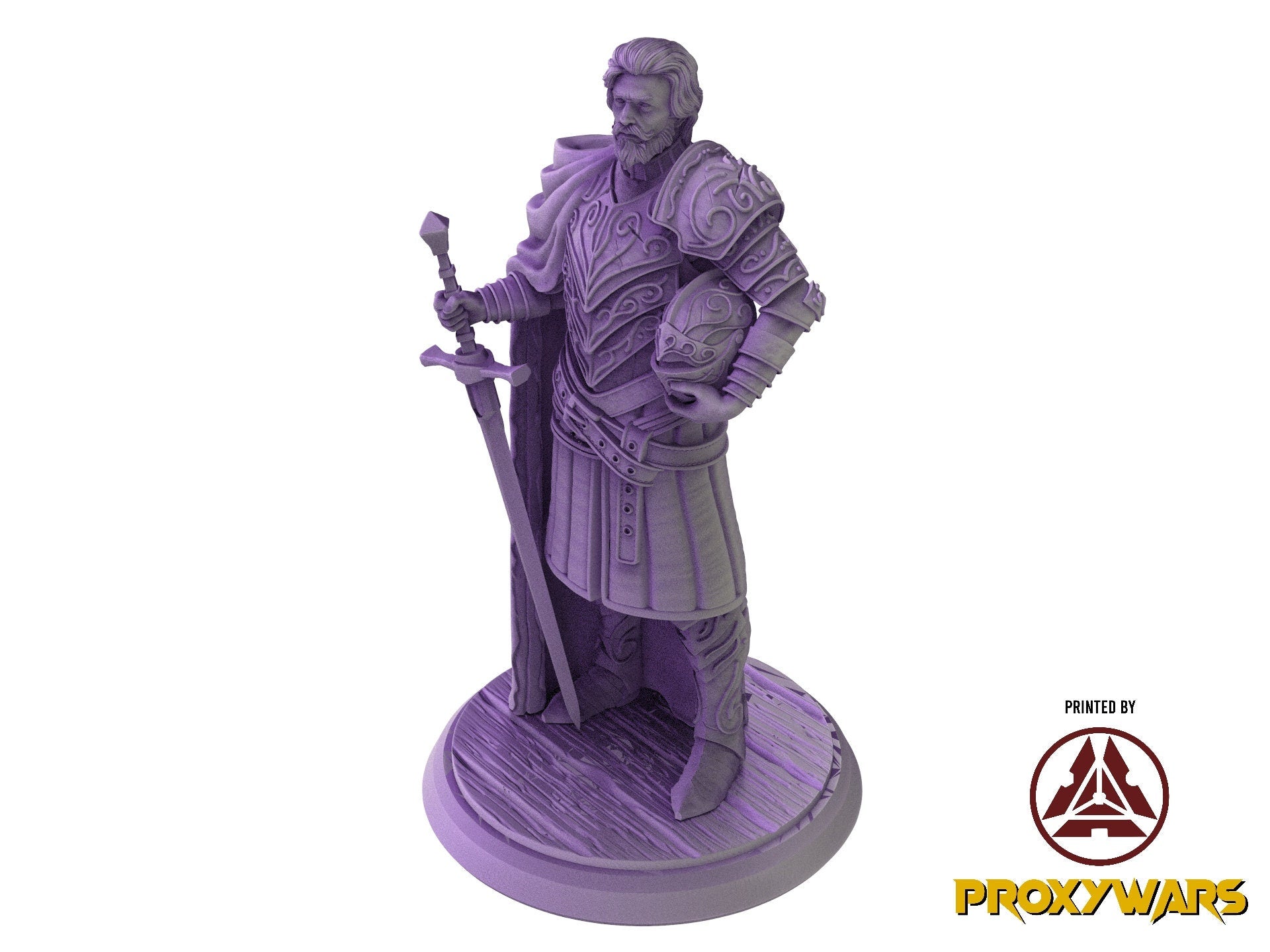 Welcome Back - Enemy - Exiled Knight (Medium - 25 mm), quest for glory, Flesh of Gods, for Wargames, Dungeons & Dragons TTRPG