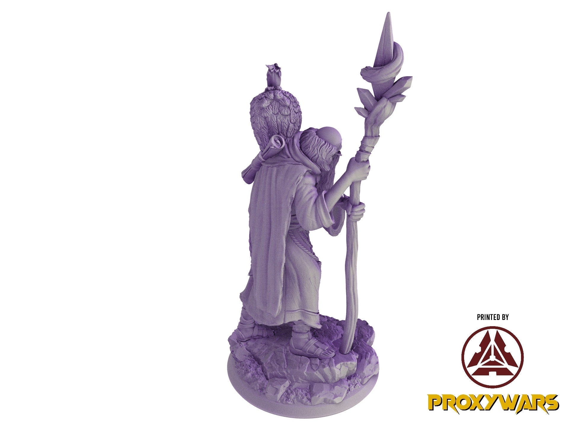 Welcome Back - Hero - Wizened Sorcerer (Medium - 25 mm), quest for glory, Flesh of Gods, for Wargames, Dungeons & Dragons TTRPG