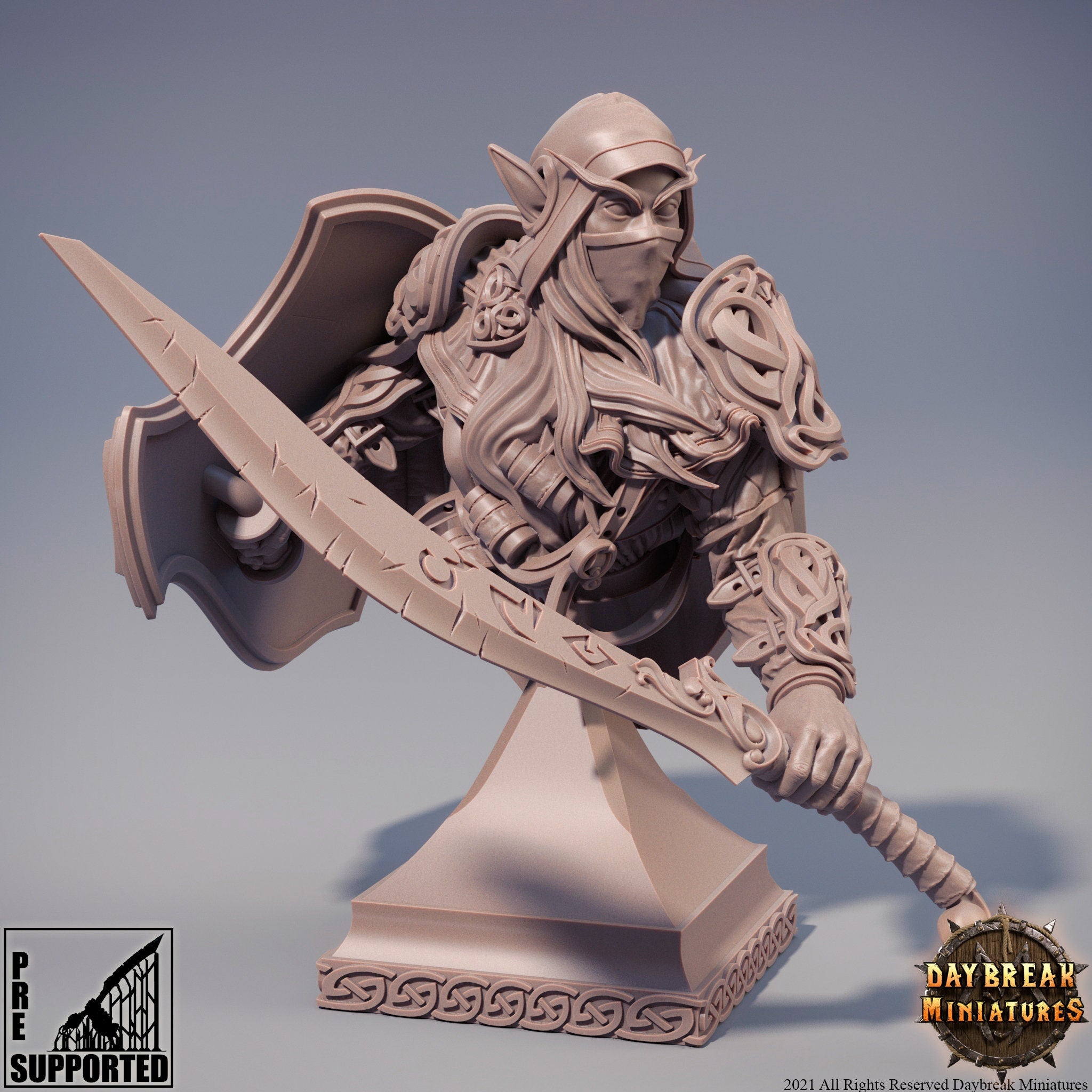 Ilmar Hakka - BUST, quest for glory, DayBreak Miniatures, for Wargames, Dungeons & Dragons TTRPG